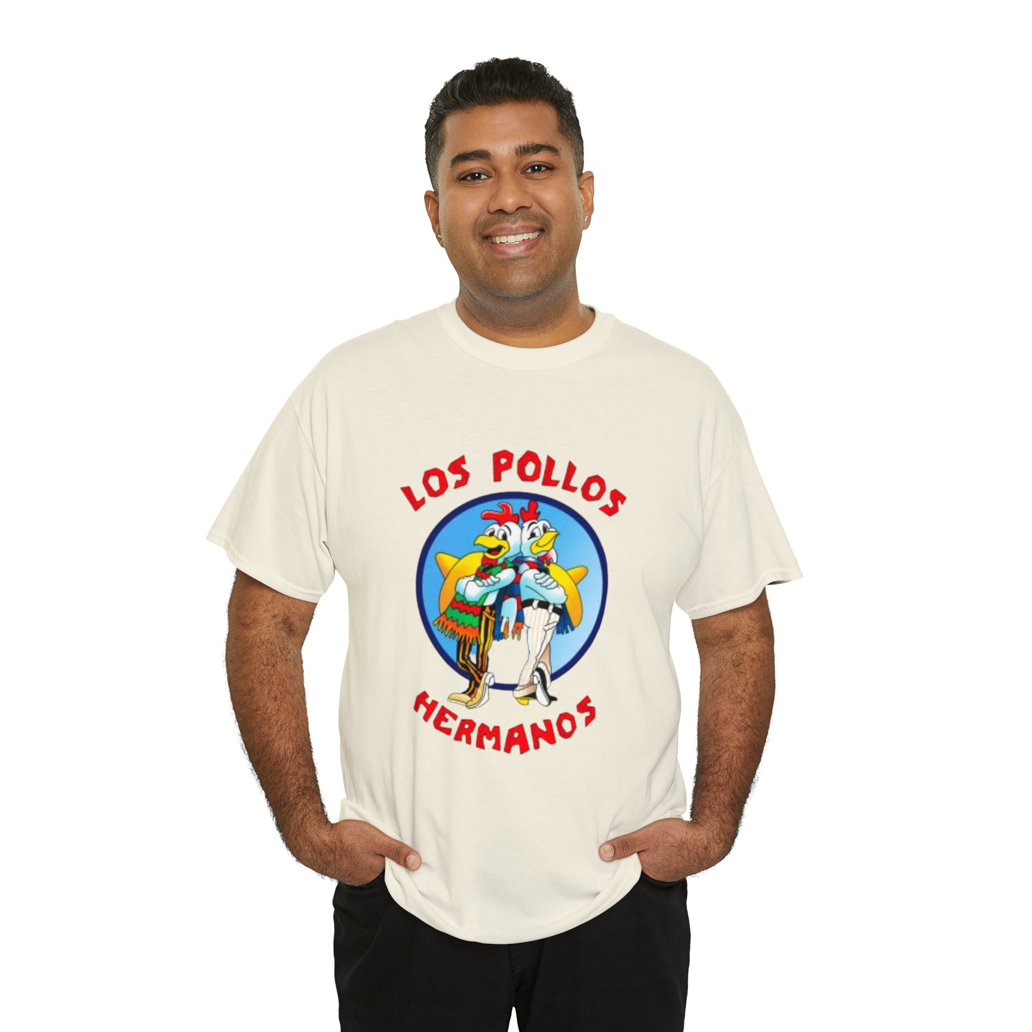 Pollos- Unisex Heavy Cotton T-Shirt - Creations by Chris and Carlos