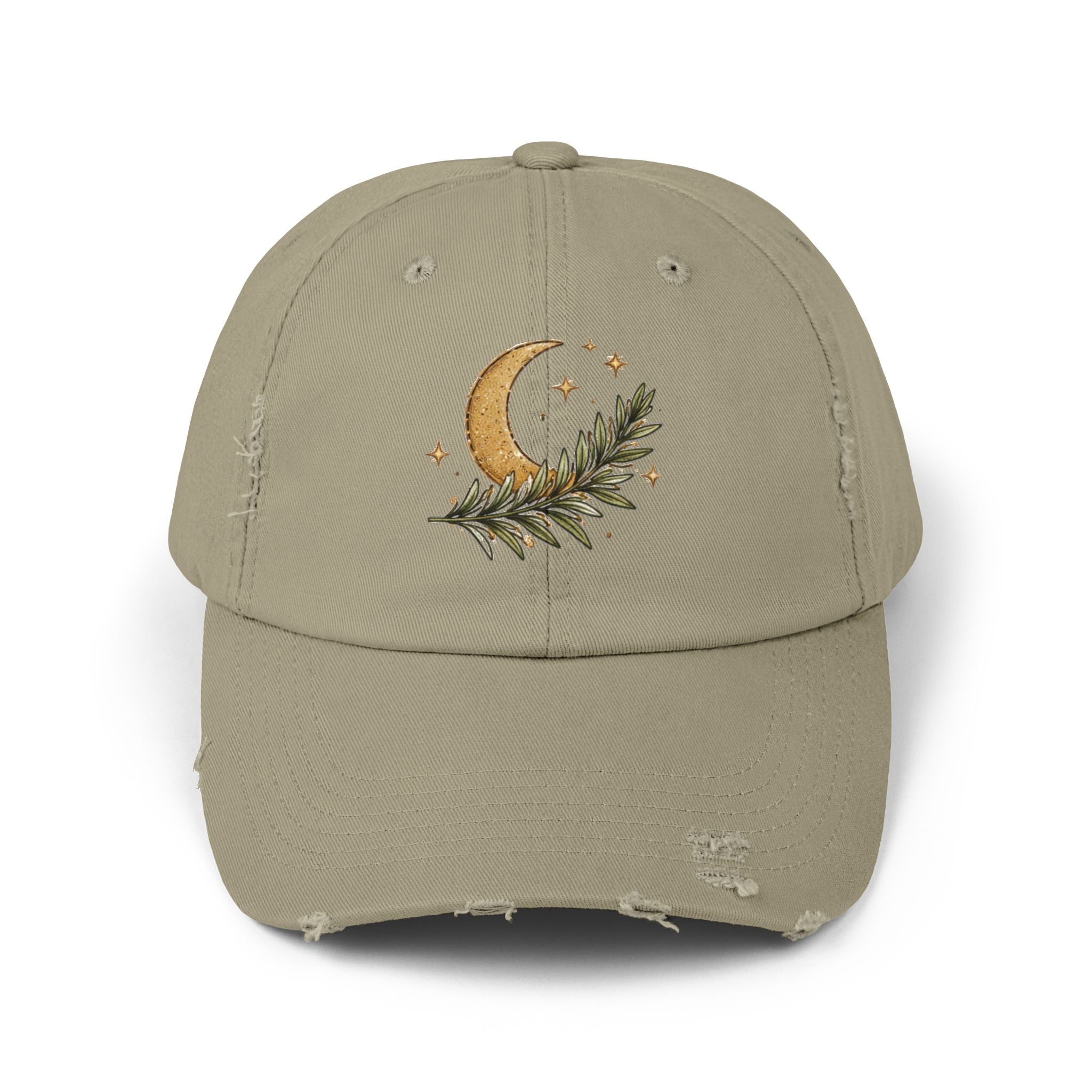 Old Soul Apothecary Distressed Moon & Laurel Baseball Cap - Creations by Chris and Carlos