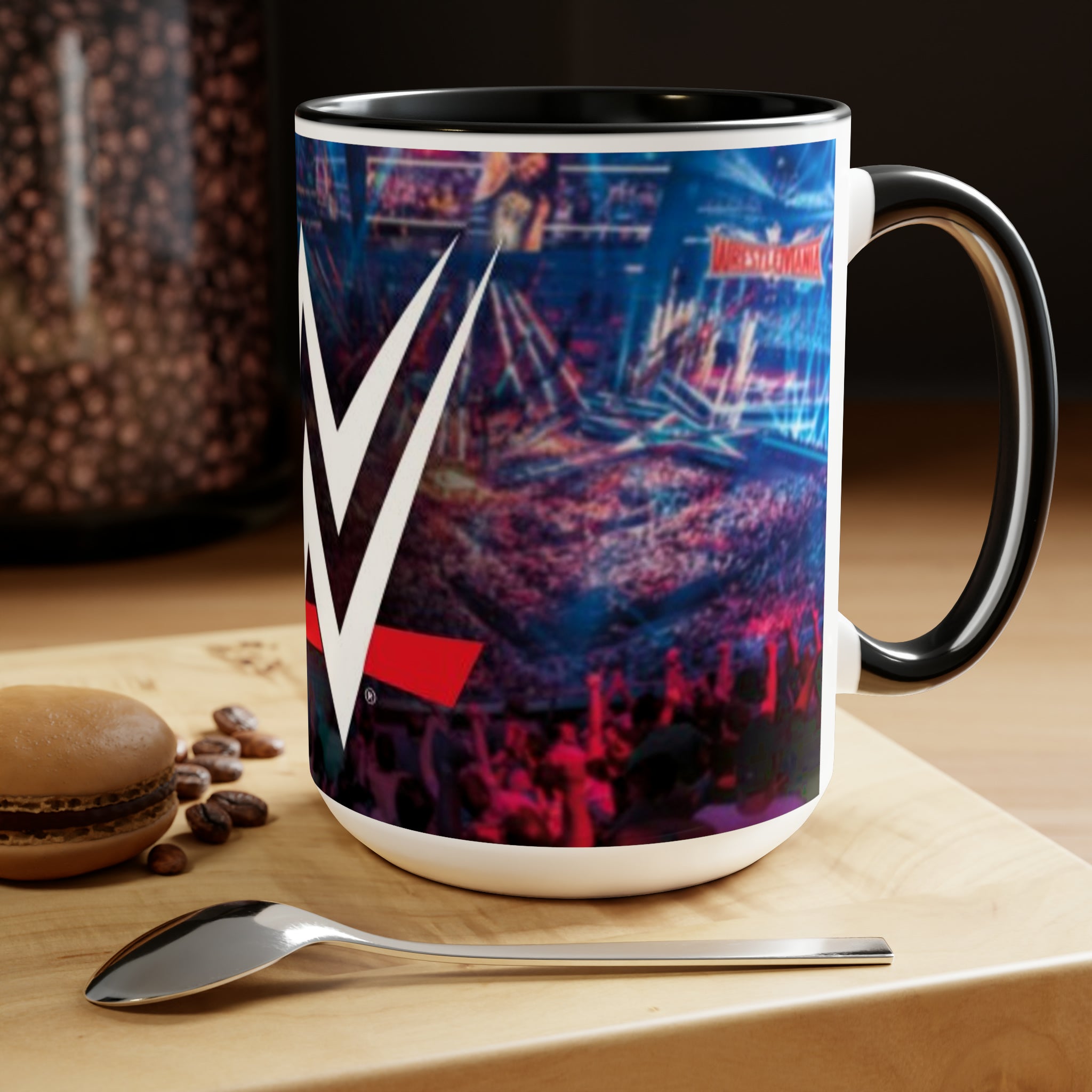 WWE- Logo White Ceramic Mug - Creations by Chris and Carlos