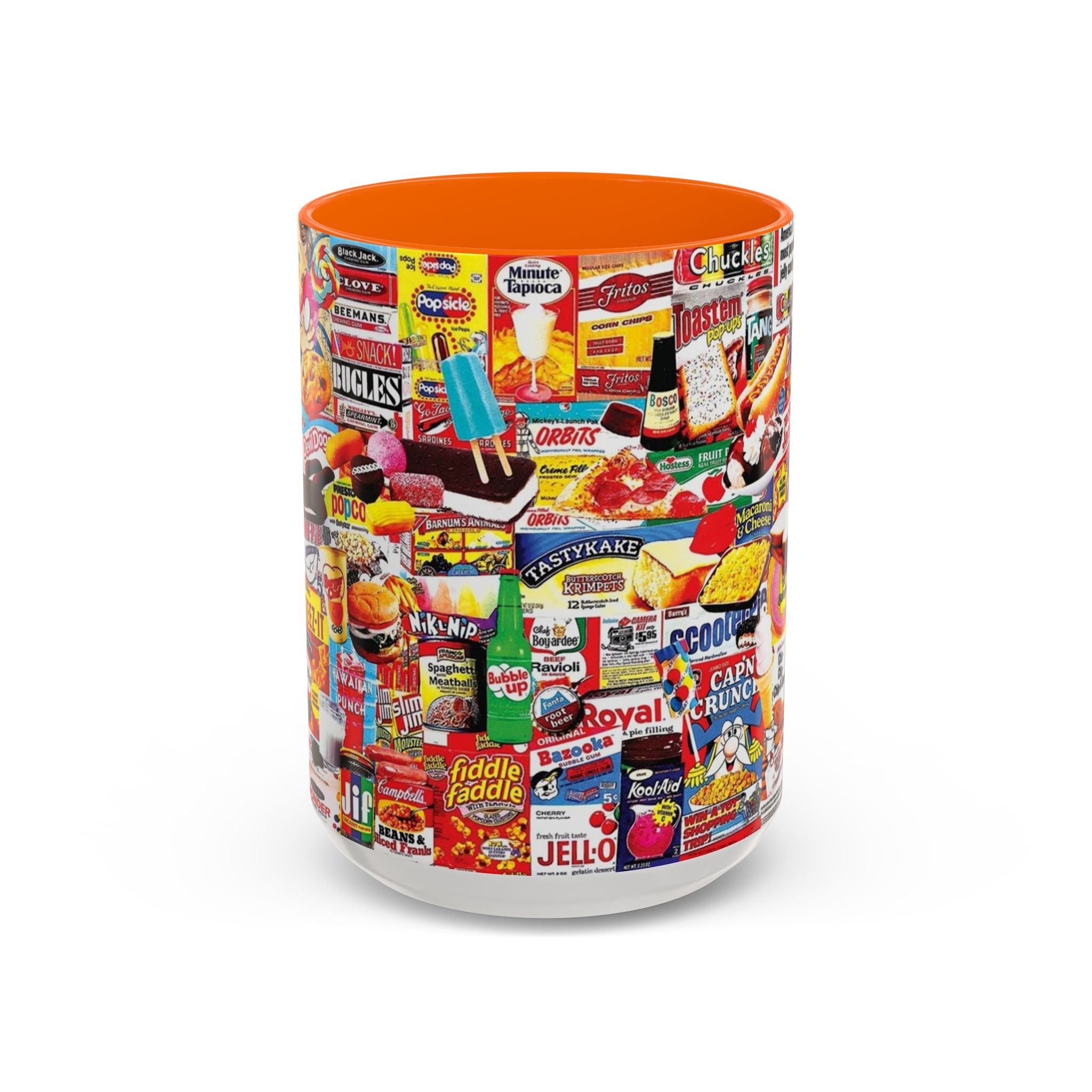 Vintage Snack Packaging Collage Coffee Mug (11/15oz) - Creations by Chris and Carlos
