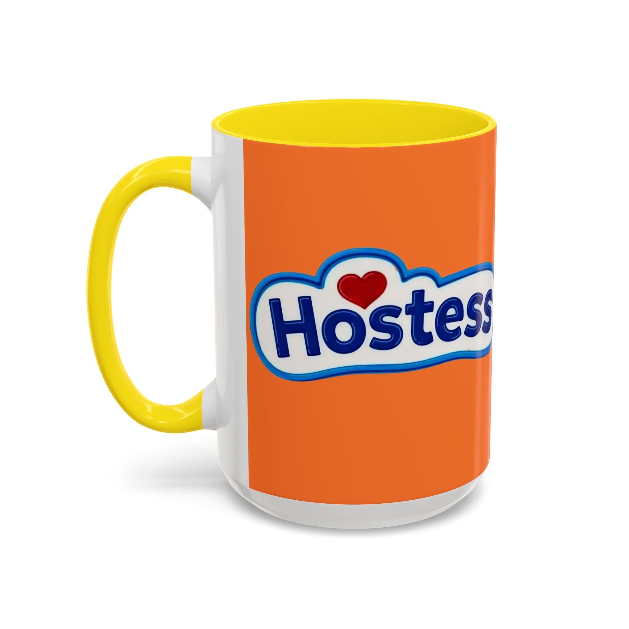 Hostess Logo Accent Coffee Mug — Retro Orange 11/15oz - Creations by Chris and Carlos