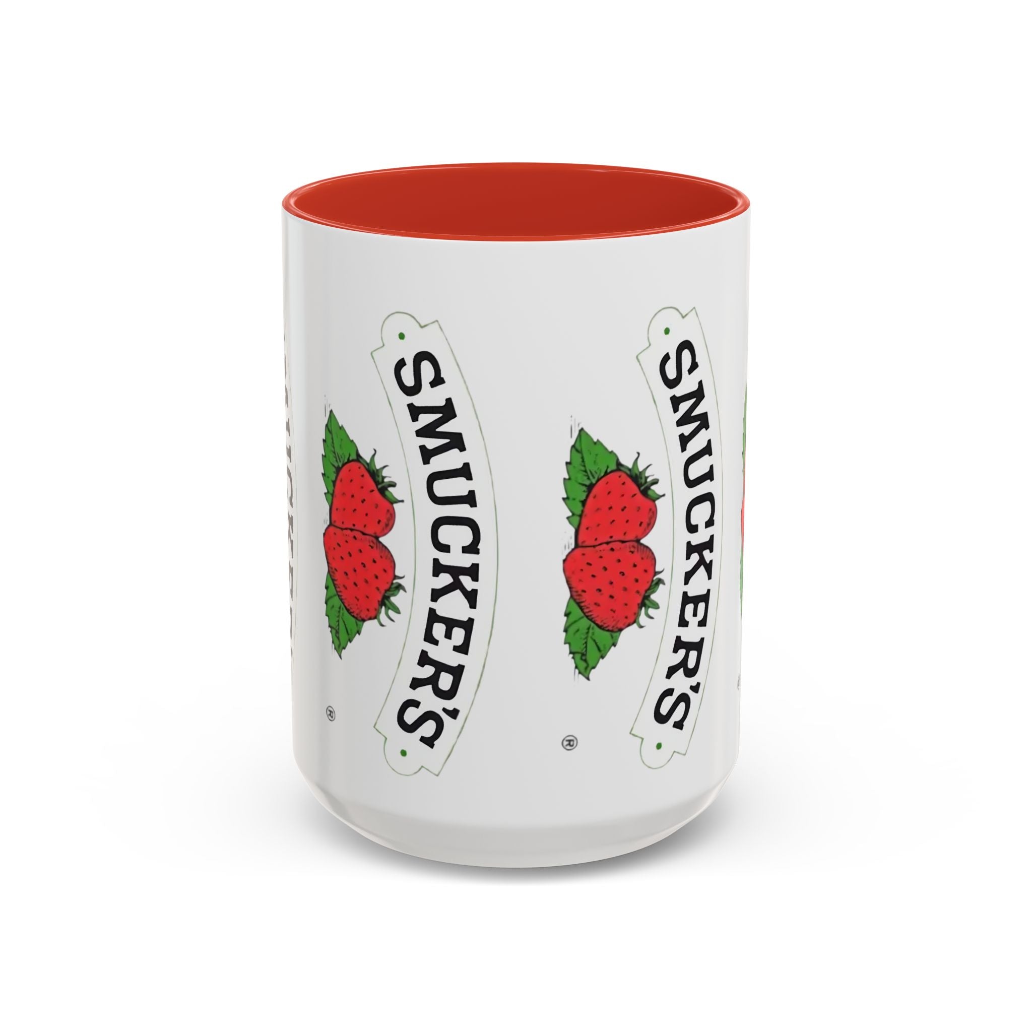 Smucker’s Strawberry Logo Accent Coffee Mug (11/15oz) - Creations by Chris and Carlos