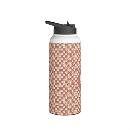 Prism Point Athletic Collection Hexagon Woven Pattern Stainless Steel Water Bottle - Creations by Chris and Carlos