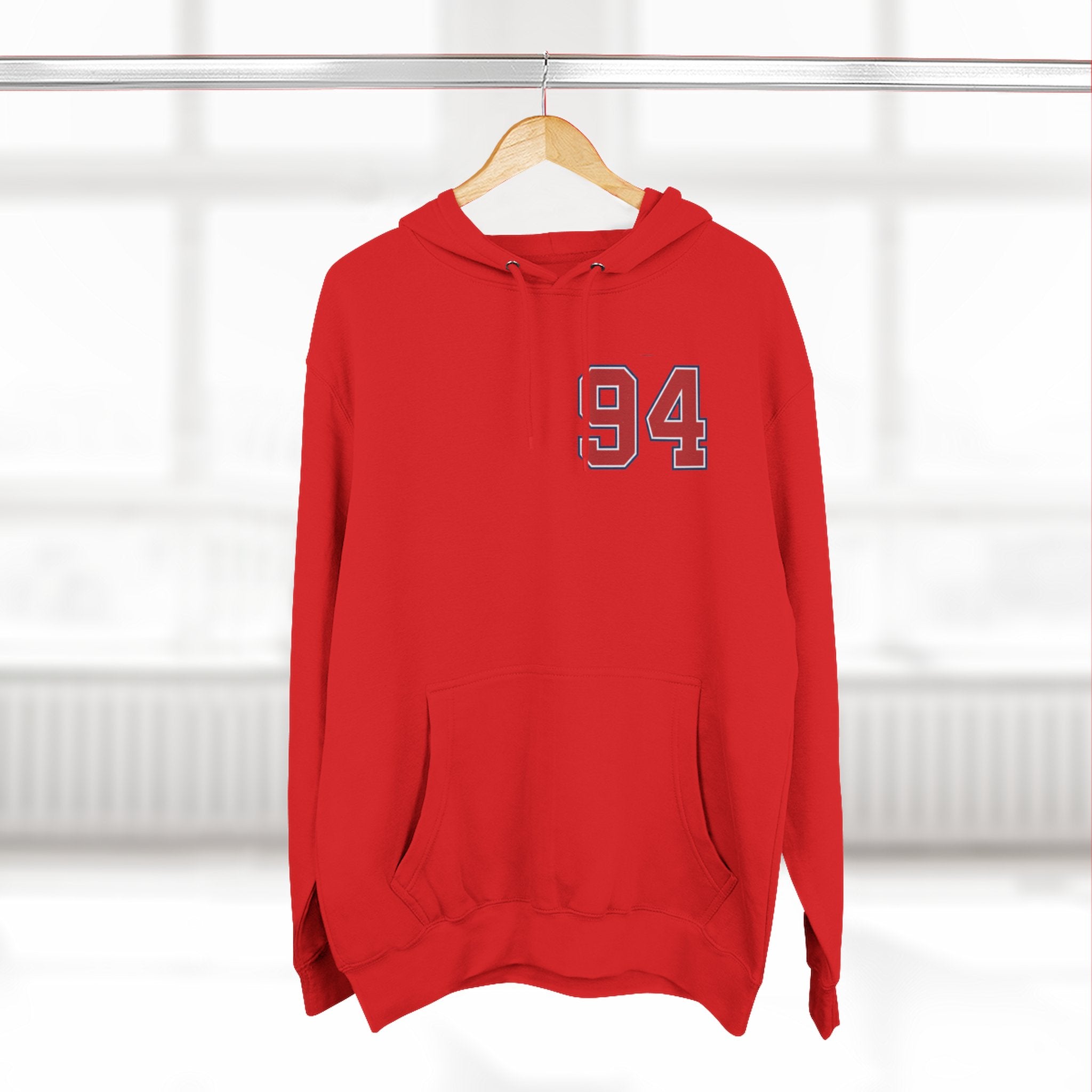 94 BNY Bunny Football Hoodie — Funny Easter Sports Pullover - Creations by Chris and Carlos