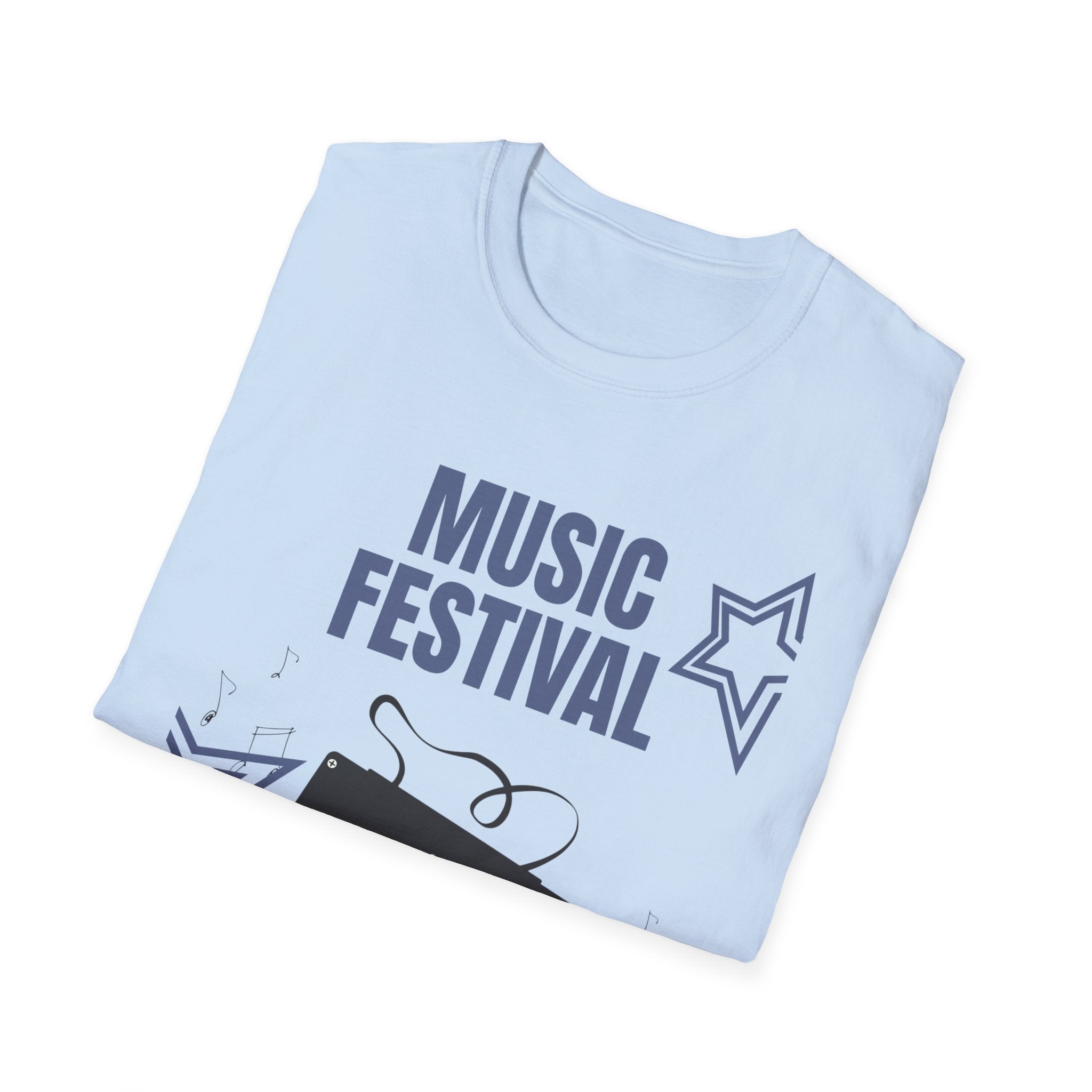 Music Festival Cassette T-Shirt — Retro Tape Graphic Tee for Concerts & Events - Creations by Chris and Carlos
