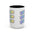 Dream Repeat Accent Coffee Mug — Pastel Motivational Ceramic 11/15oz