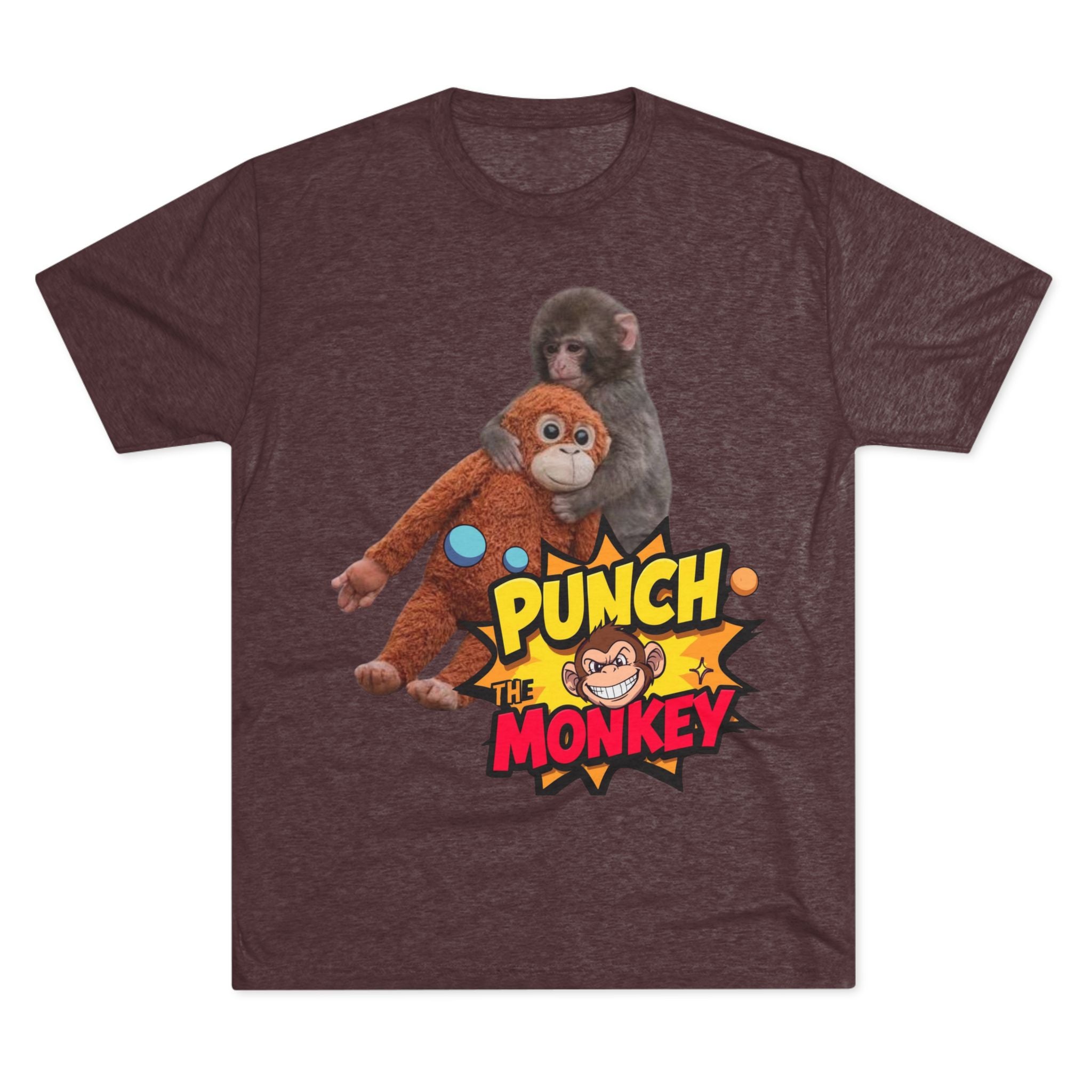 Punch the Monkey T-Shirt — Retro Comic Cartoon Monkey Graphic Tee - Creations by Chris and Carlos