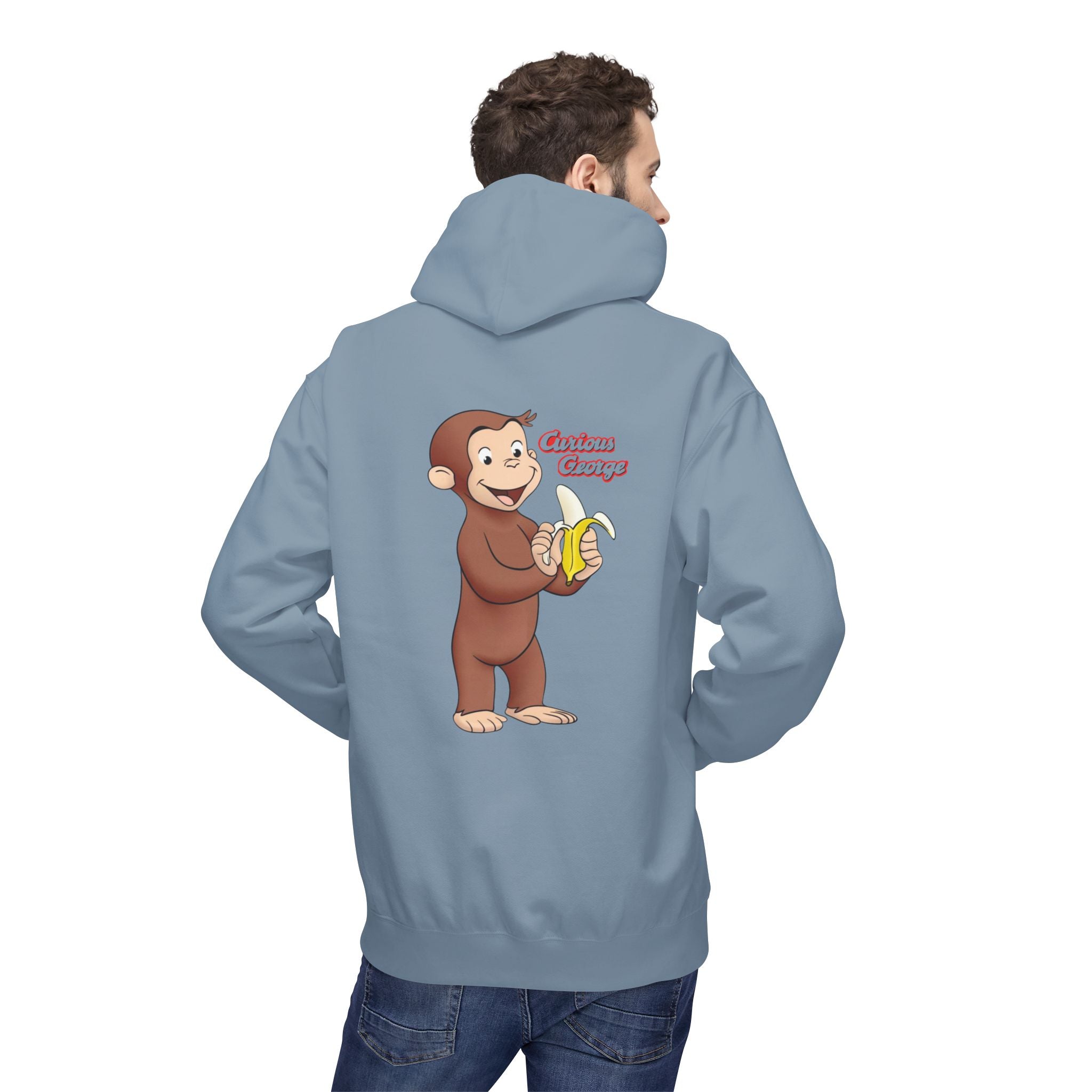 Hoodie — Curious George "Curious Monkey" Banana Graphic Fleece Hoodie - Creations by Chris and Carlos