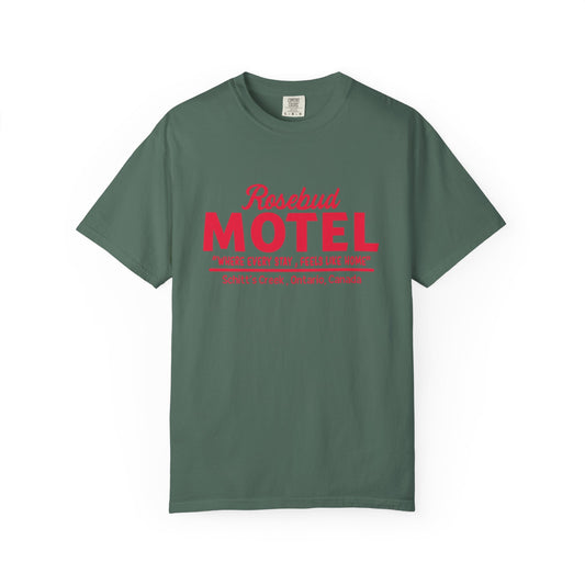Rosebud Motel T-Shirt — Vintage 'Where Every Stay Feels Like Home' Graphic Tee - Creations by Chris and Carlos