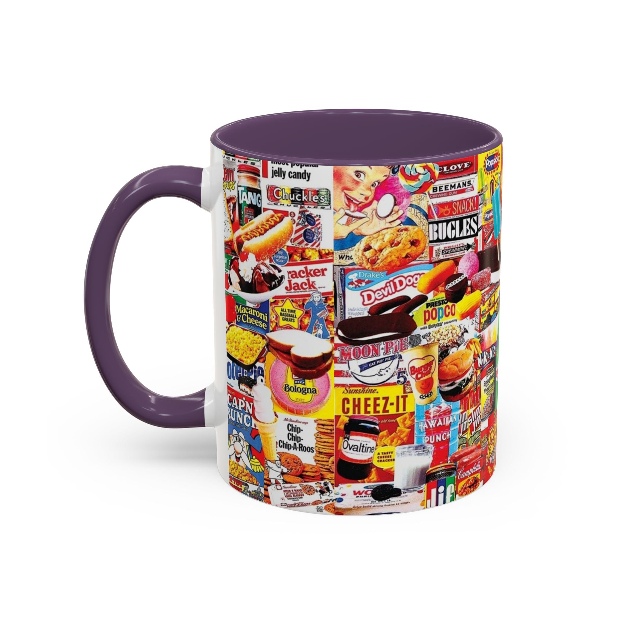 Vintage Snack Packaging Collage Coffee Mug (11/15oz) - Creations by Chris and Carlos
