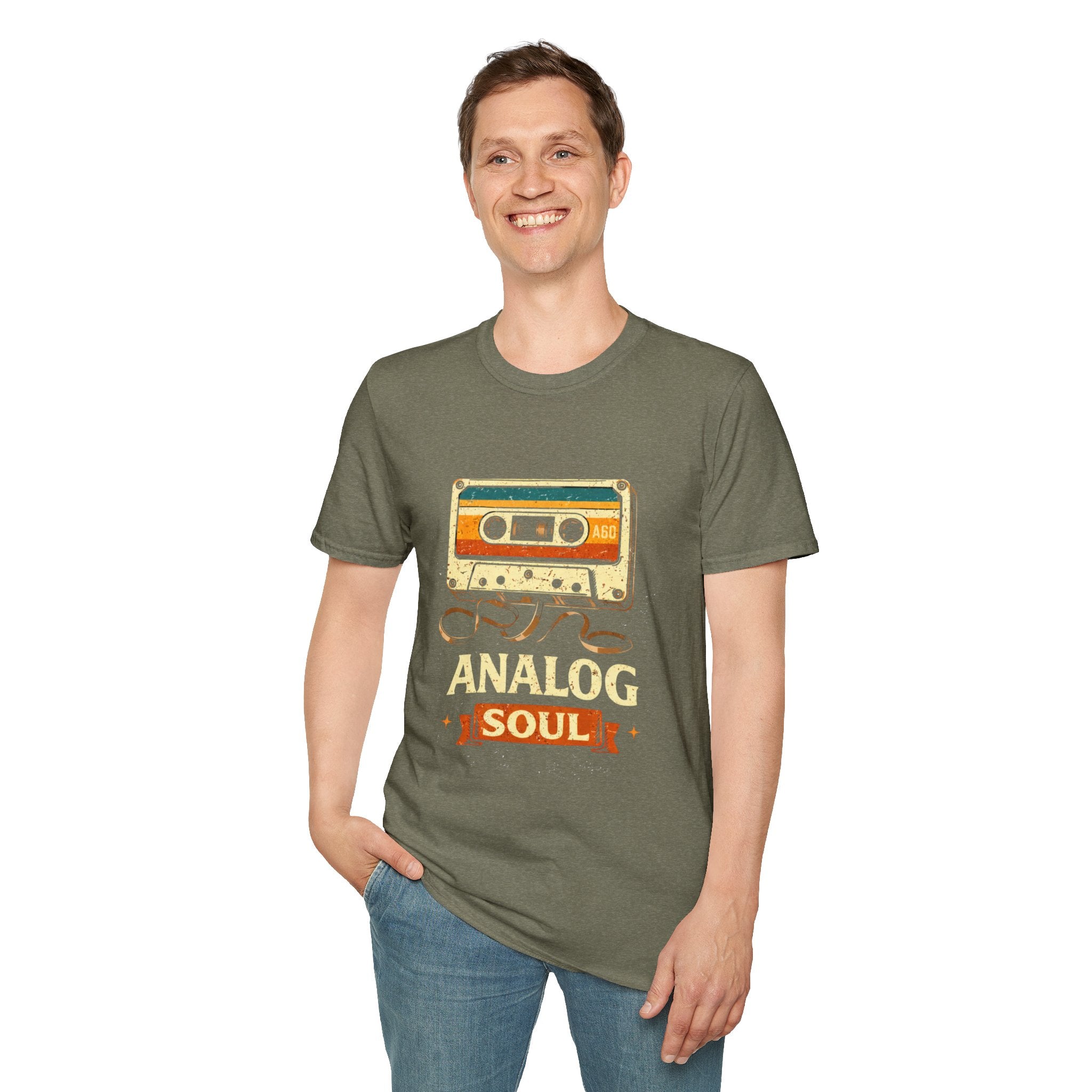 Analog Soul Cassette T-Shirt — Retro Music Vintage Tape Tee - Creations by Chris and Carlos