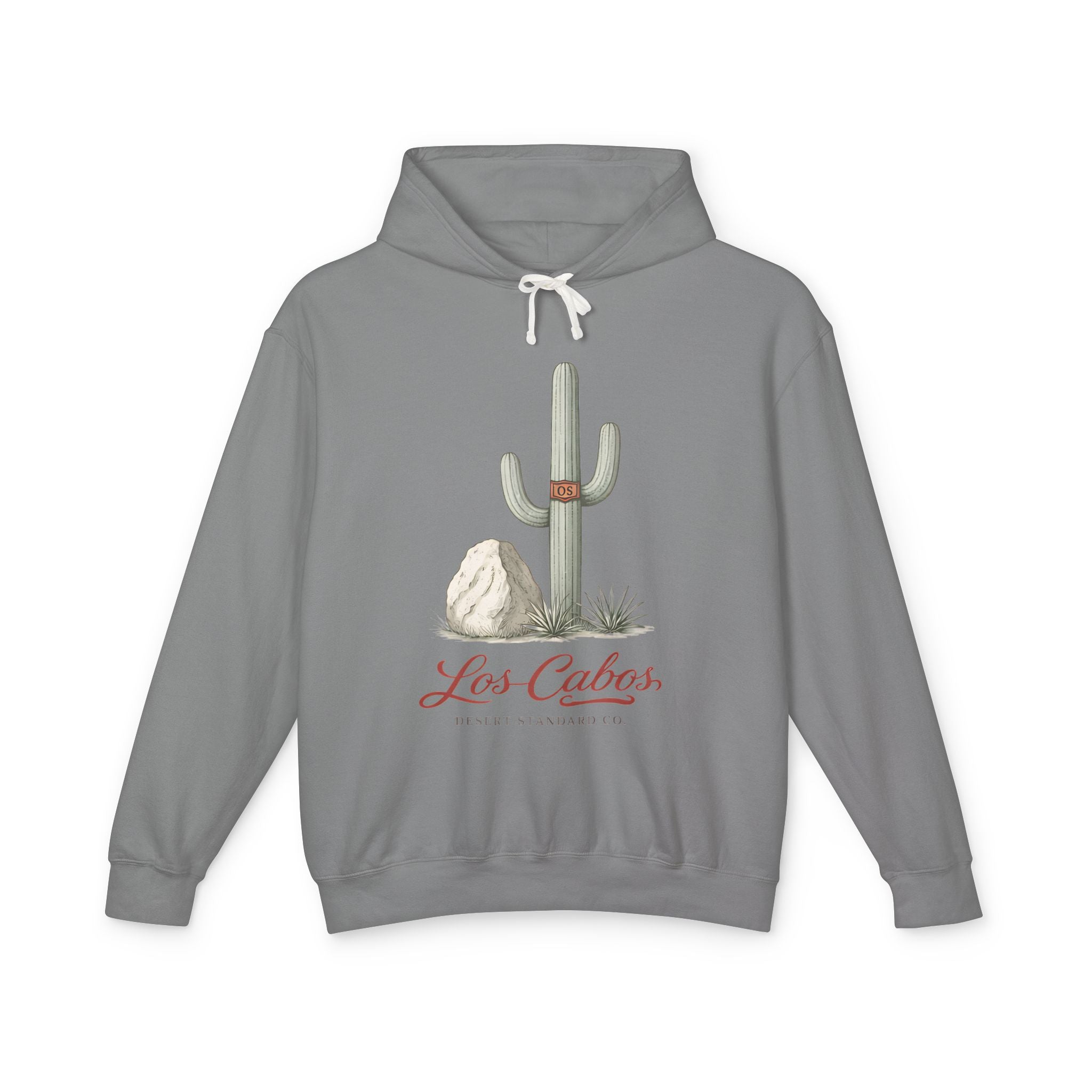 Los Cabos Cactus Hoodie — Lightweight Desert Travel Sweatshirt - Creations by Chris and Carlos