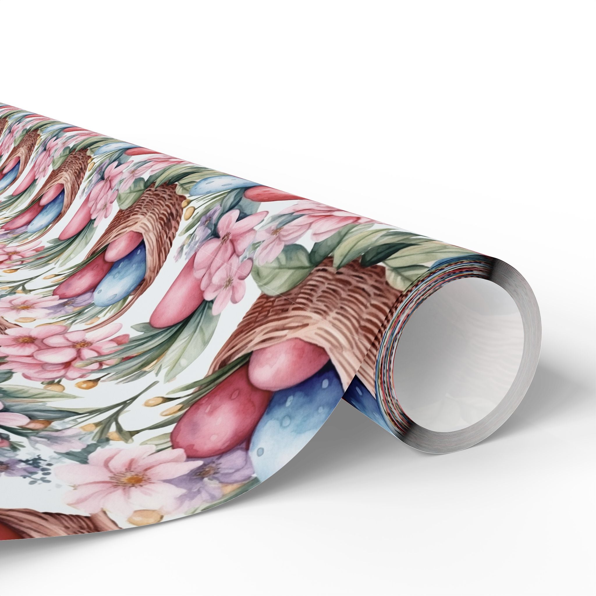 Easter Pastel Bunny & Eggs Wrapping Paper Roll — Floral Spring Gift Wrap - Creations by Chris and Carlos