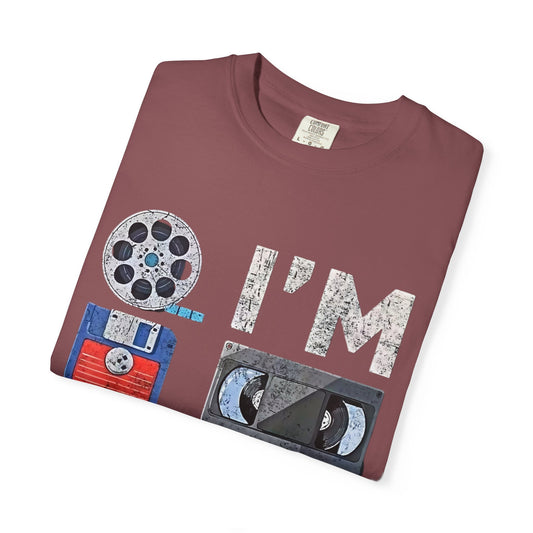 Vintage Media "I'M THIS OLD" T-Shirt — Retro Cassette & VHS Nostalgia Tee - Creations by Chris and Carlos