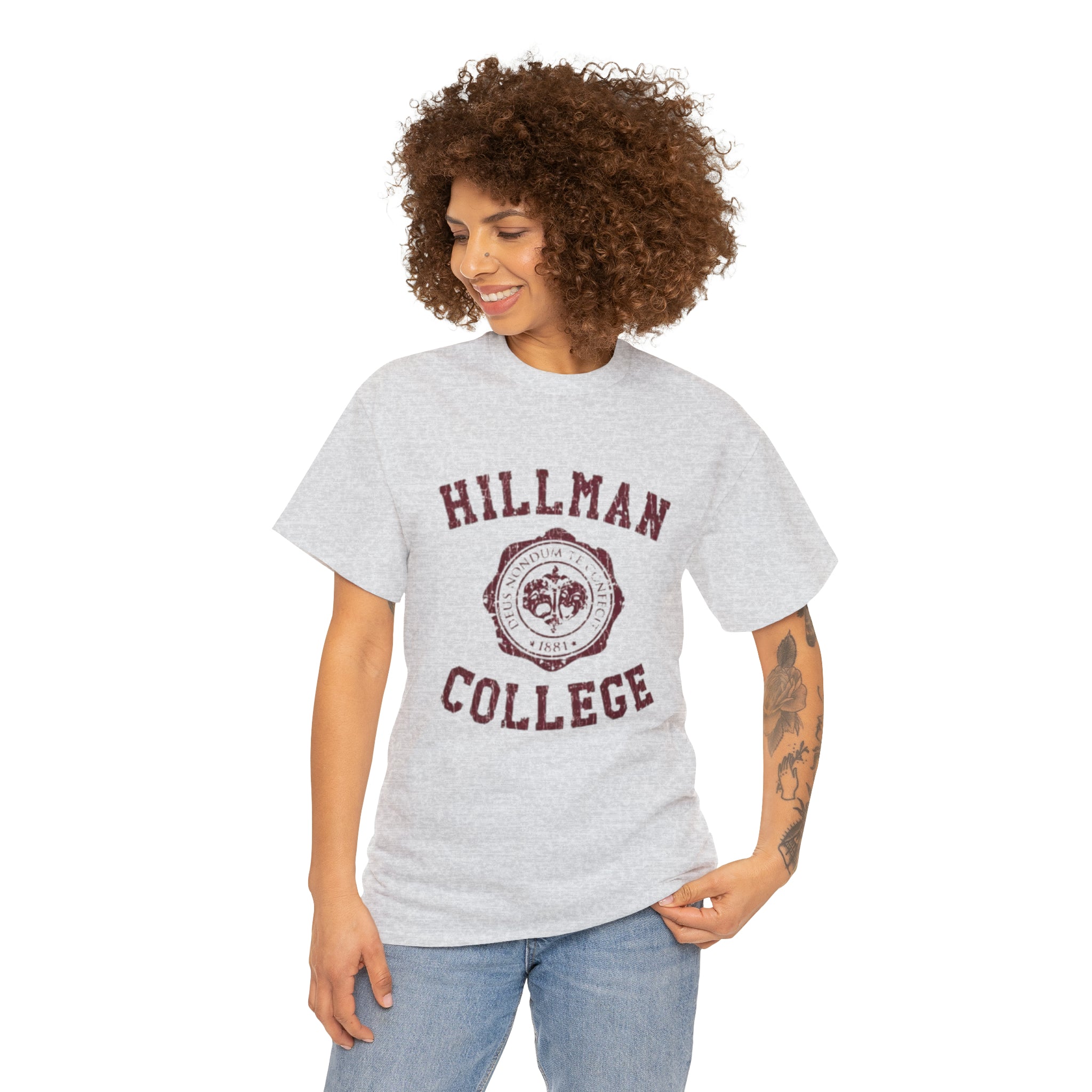 Hillman College- Unisex Heavy Cotton T-Shirt - Creations by Chris and Carlos