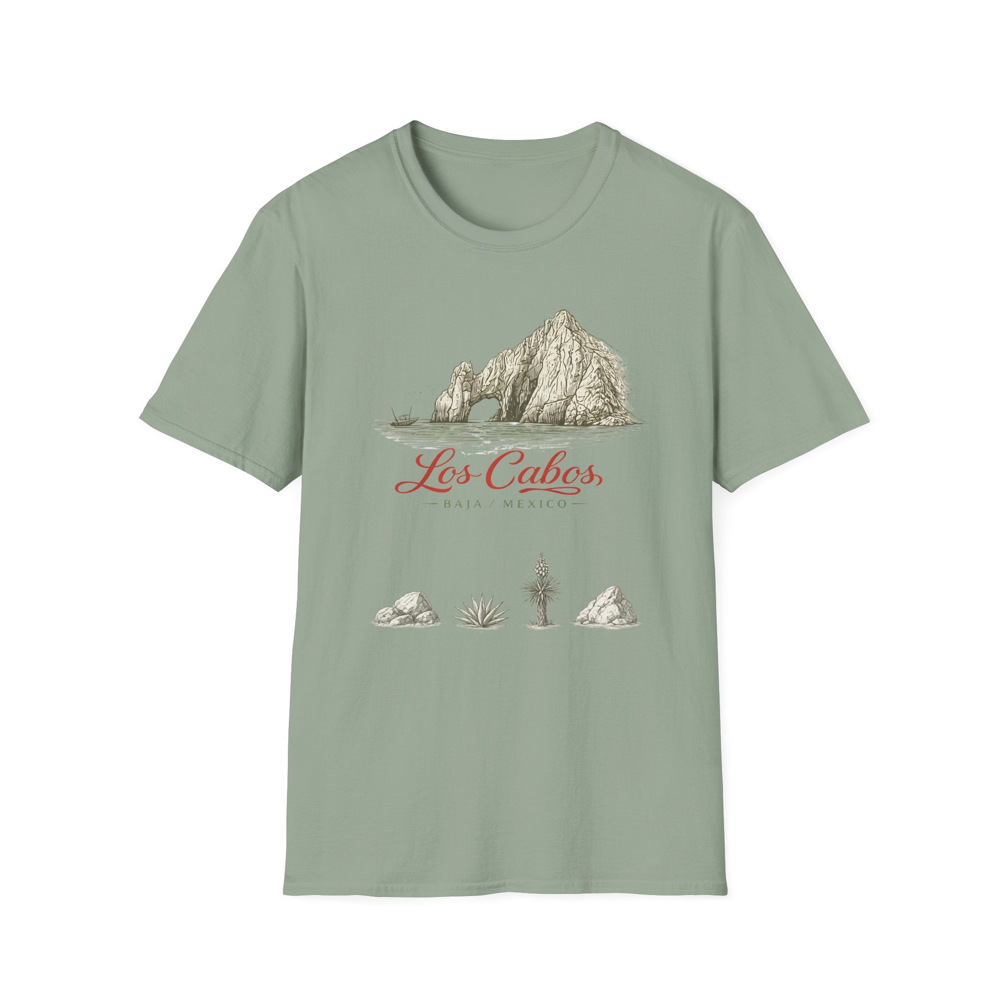 Los Cabos Mountain Illustration T‑Shirt — Retro Mexican Travel Tee - Creations by Chris and Carlos