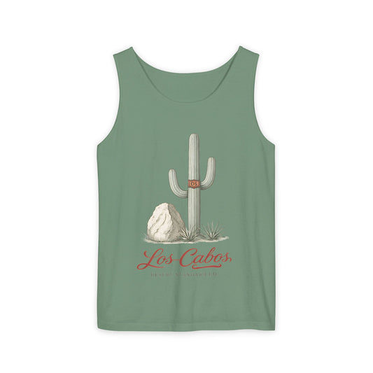 Los Cabos Cactus Tank Top — Desert Travel Graphic Tank - Creations by Chris and Carlos