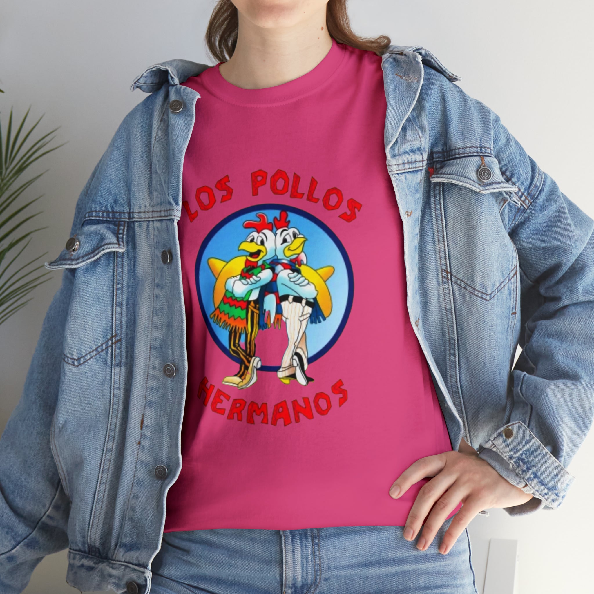 Pollos- Unisex Heavy Cotton T-Shirt - Creations by Chris and Carlos