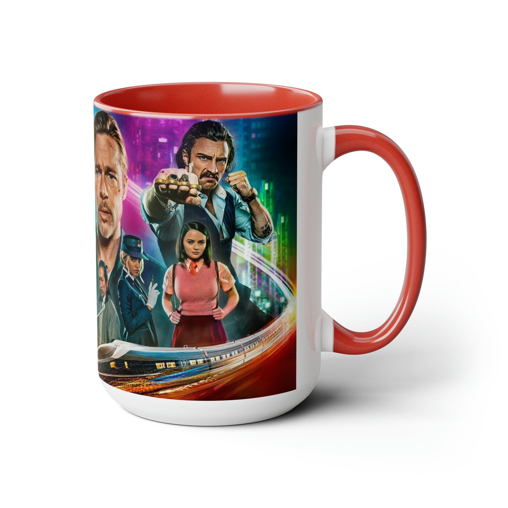 Bullet Train- Two-Tone Coffee Mugs, 15oz - Creations by Chris and Carlos