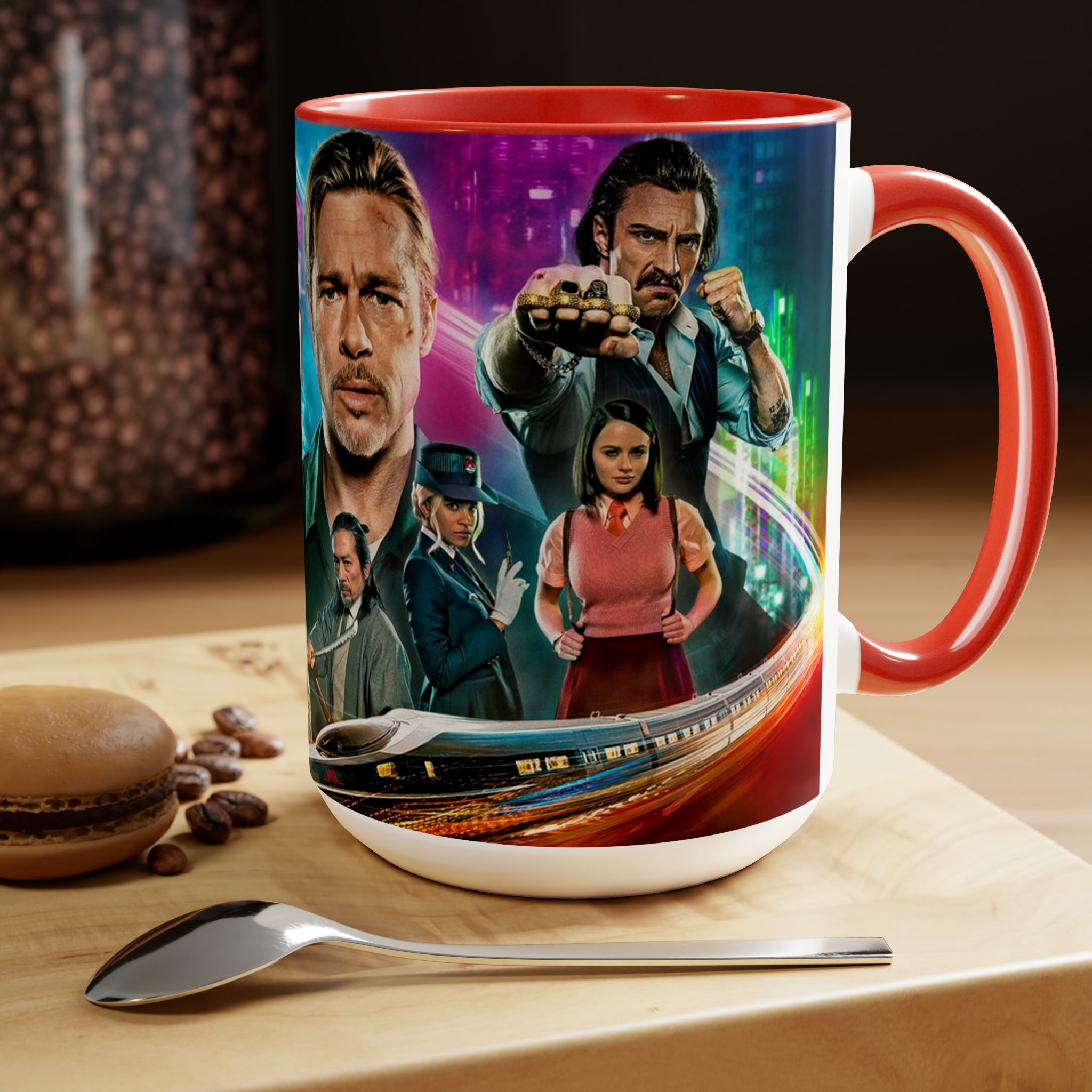 Bullet Train- Two-Tone Coffee Mugs, 15oz - Creations by Chris and Carlos