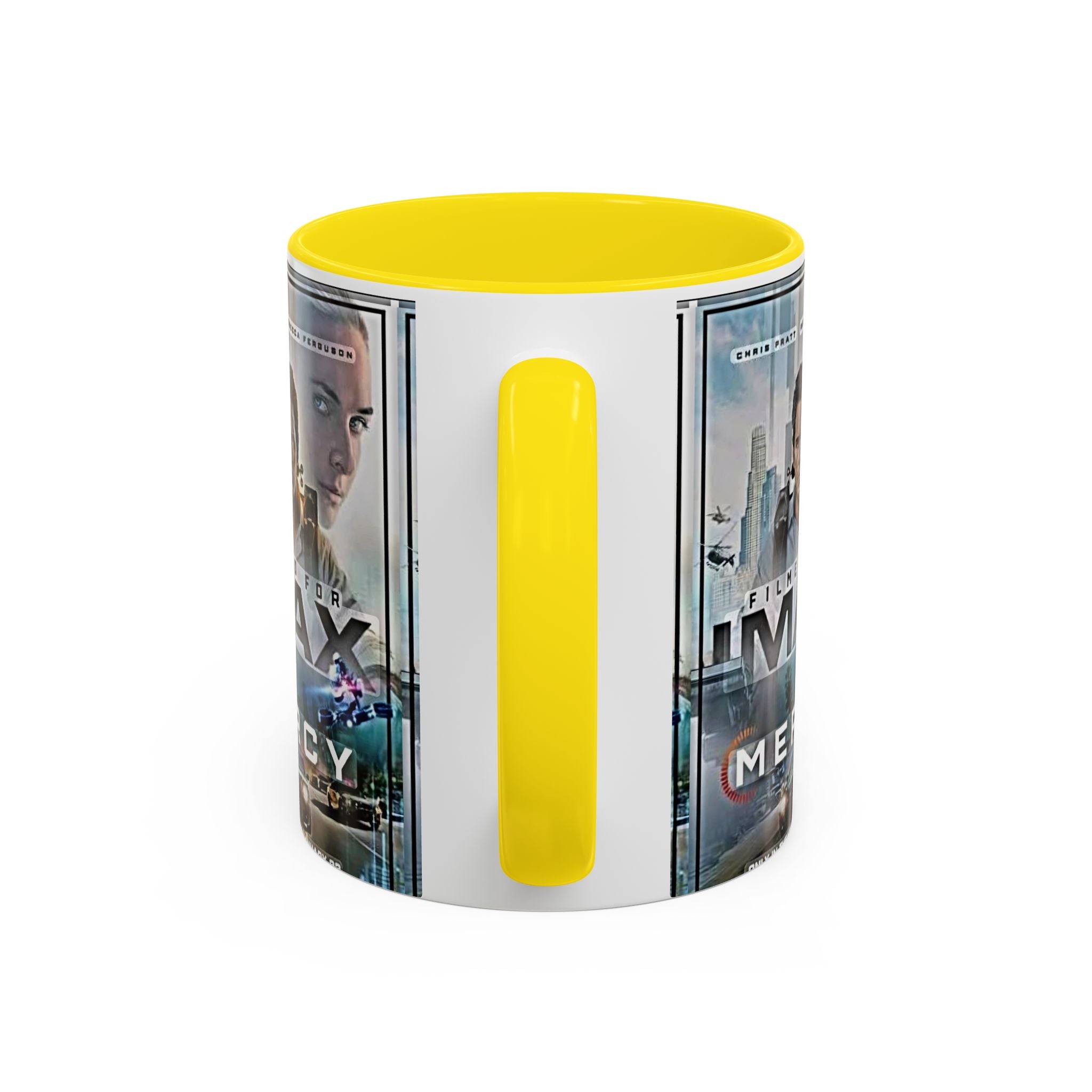 Accent Coffee Mug — 'Mercy' Movie Poster Design (11/15oz) - Creations by Chris and Carlos