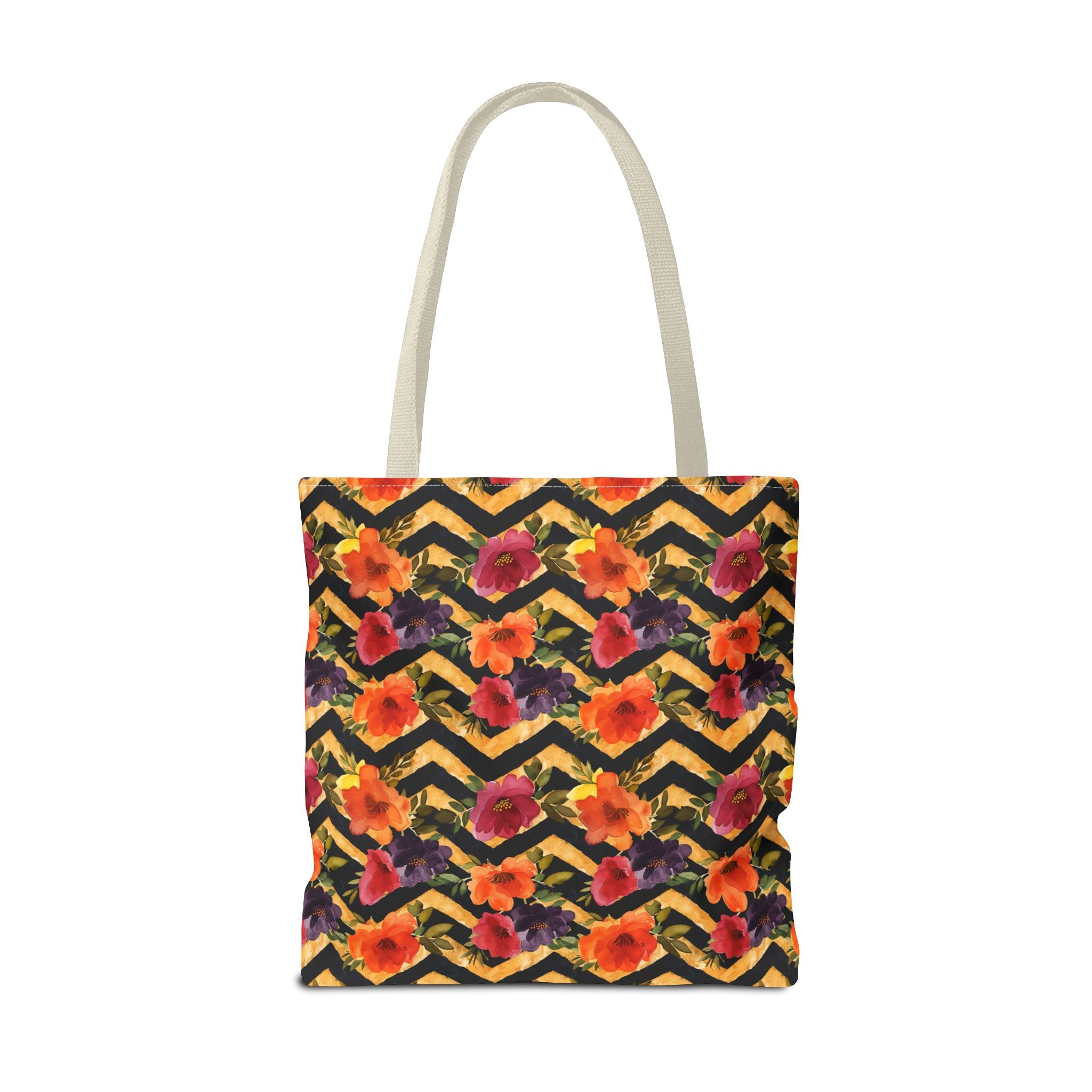 Sol y Alegría (Sun and Joy) Collection- Cactus Succulent Pattern Microfiber Blanket Soft Velveteen Throw for Home & Garden Lovers Floral Chevron Tote Bag — Bright Orange & Pink All-Over-Print Beach Shopper - Creations by Chris and Carlos