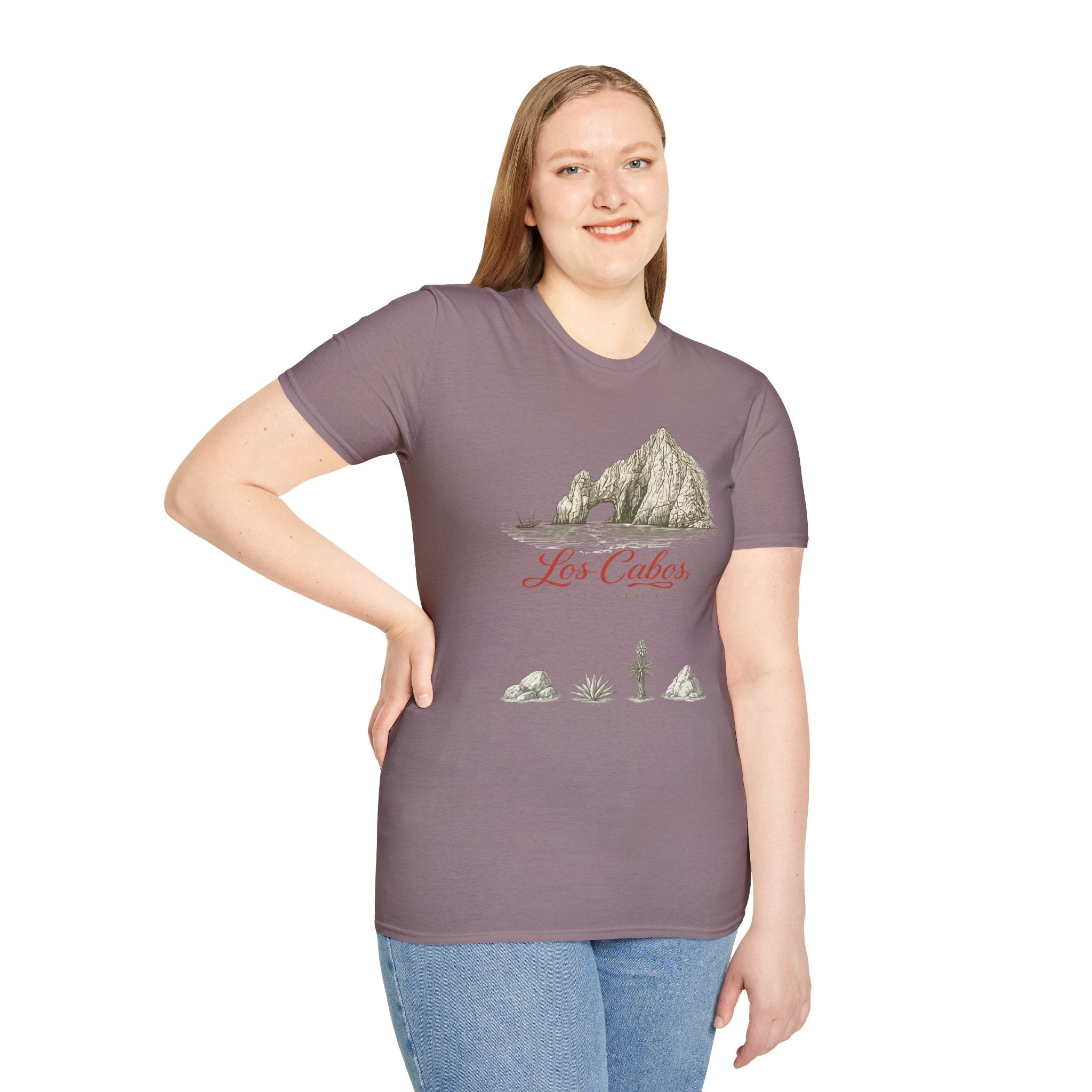 Los Cabos Mountain Illustration T‑Shirt — Retro Mexican Travel Tee - Creations by Chris and Carlos