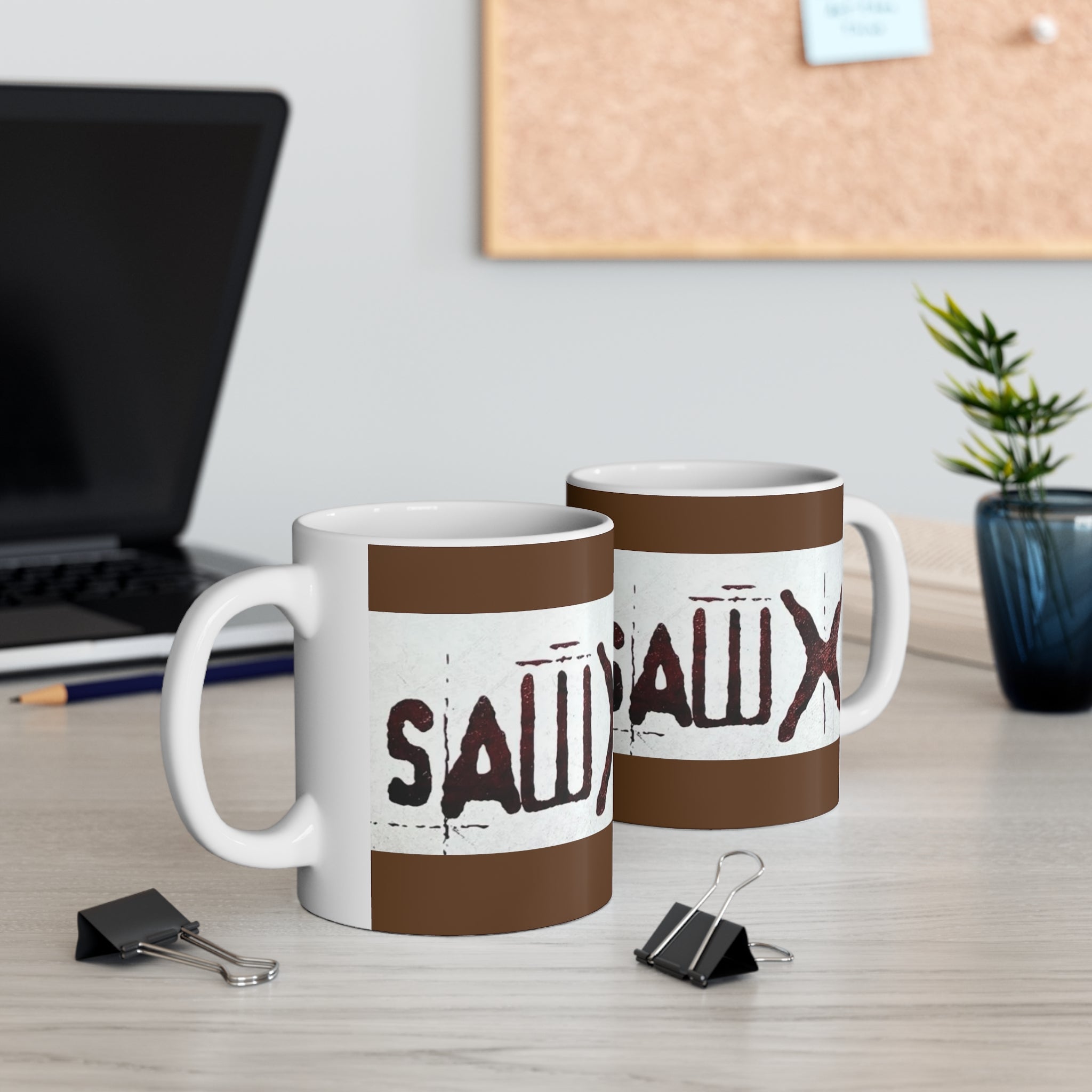 Saw X Movie-  White Ceramic Mug - Creations by Chris and Carlos