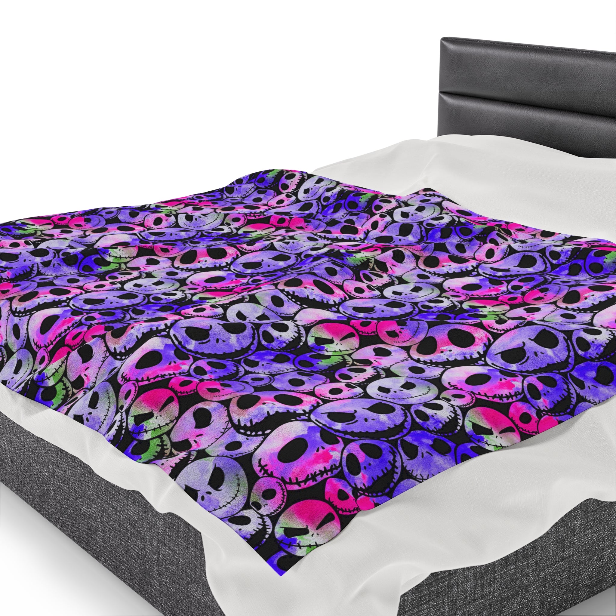 Nightmare before Christmas- Velveteen Plush CuddleLux Bliss Blanket - Creations by Chris and Carlos