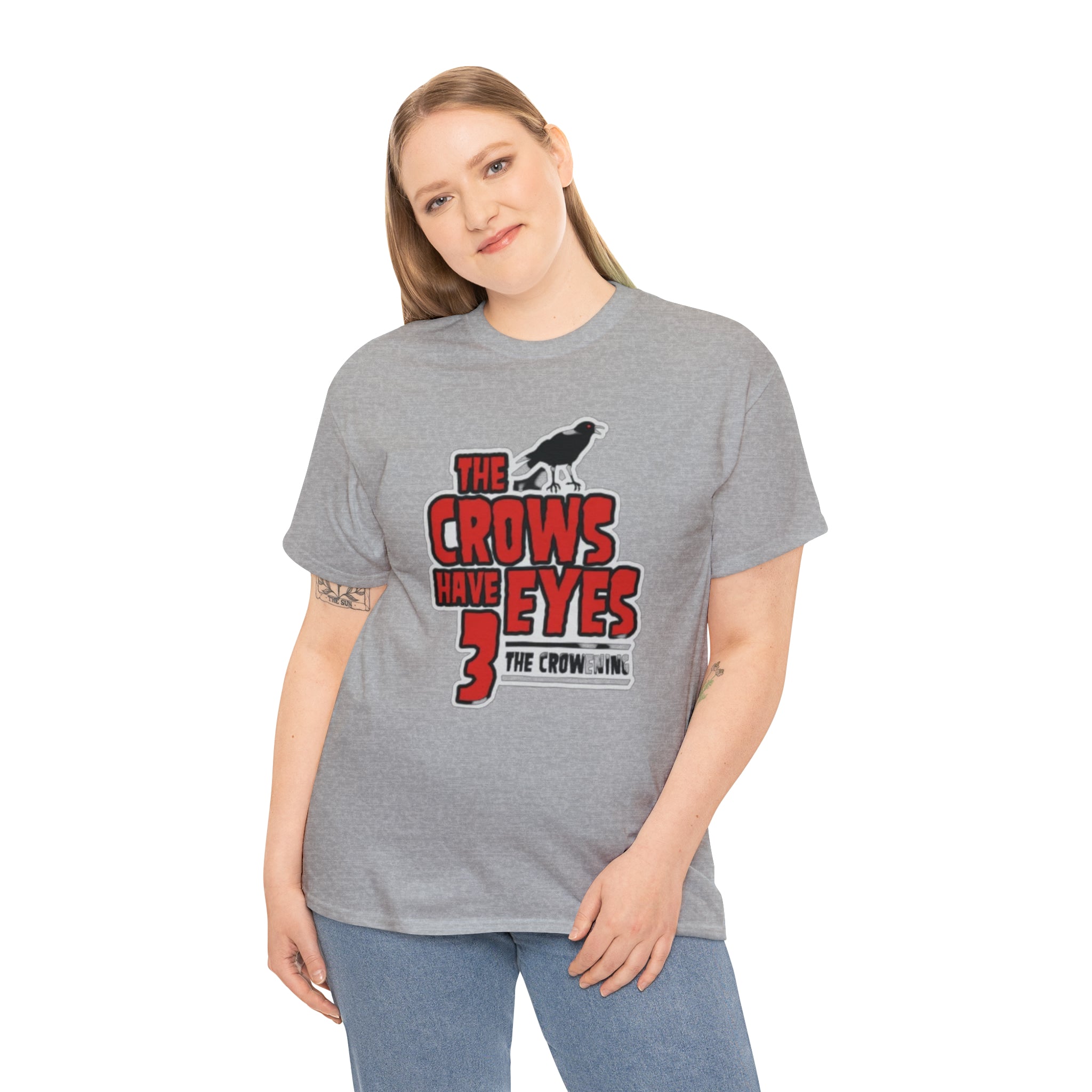 The Crows have eyes 3- Unisex Heavy Cotton T-Shirt - Creations by Chris and Carlos