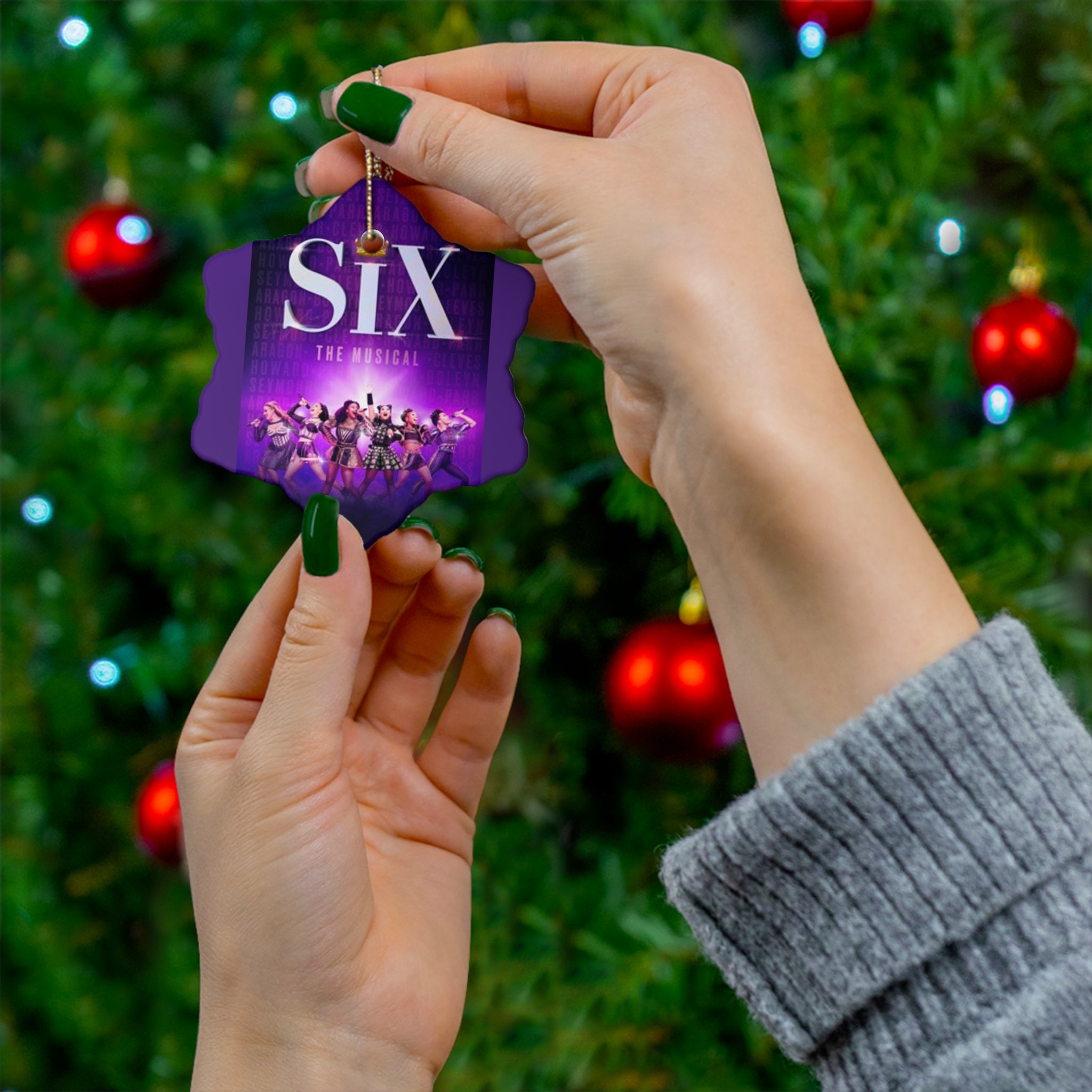 SIX the Musical- Ceramic Ornament, 4 Shapes - Creations by Chris and Carlos