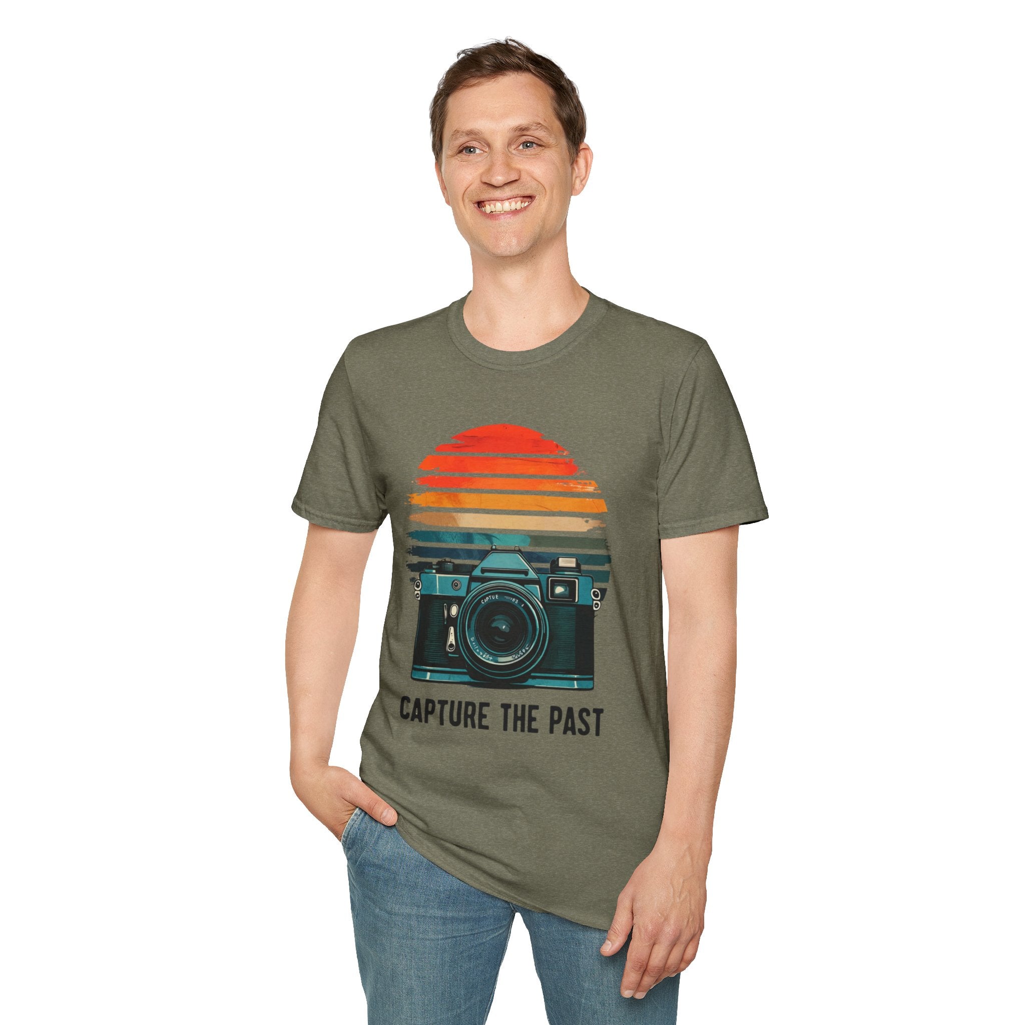 Capture The Past Camera T-Shirt — Vintage Retro Photography Tee - Creations by Chris and Carlos