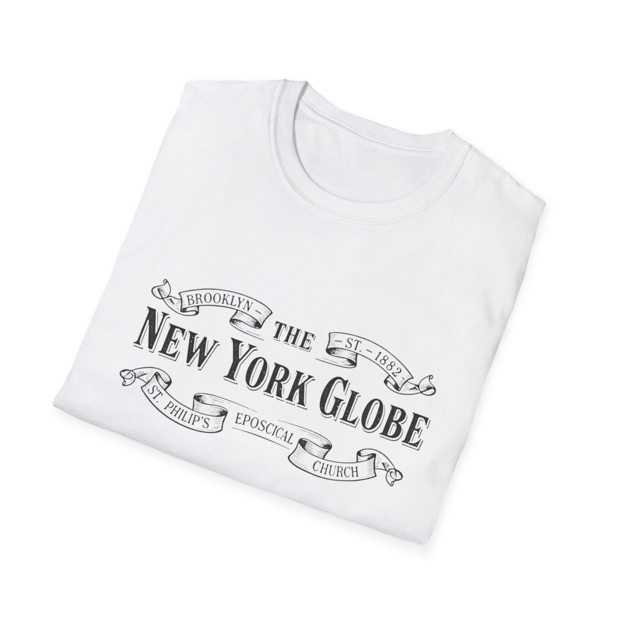 New York Globe Vintage Logo T-Shirt Guilded Age Inspired - Creations by Chris and Carlos