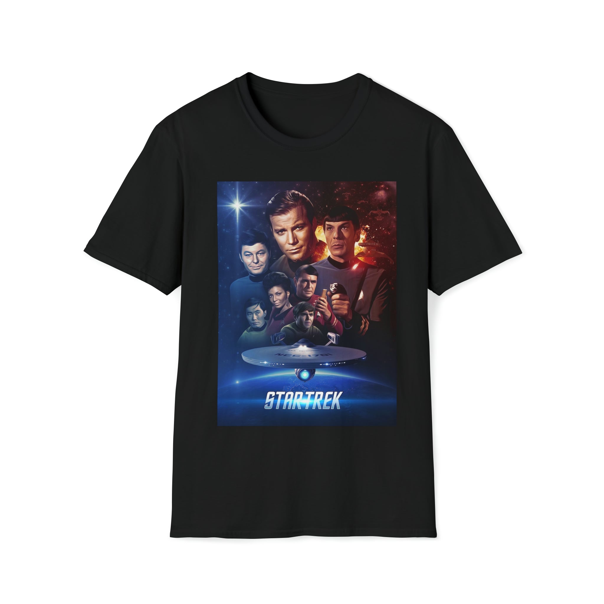 Star Trek original cast- Unisex Softstyle T-Shirt - Creations by Chris and Carlos
