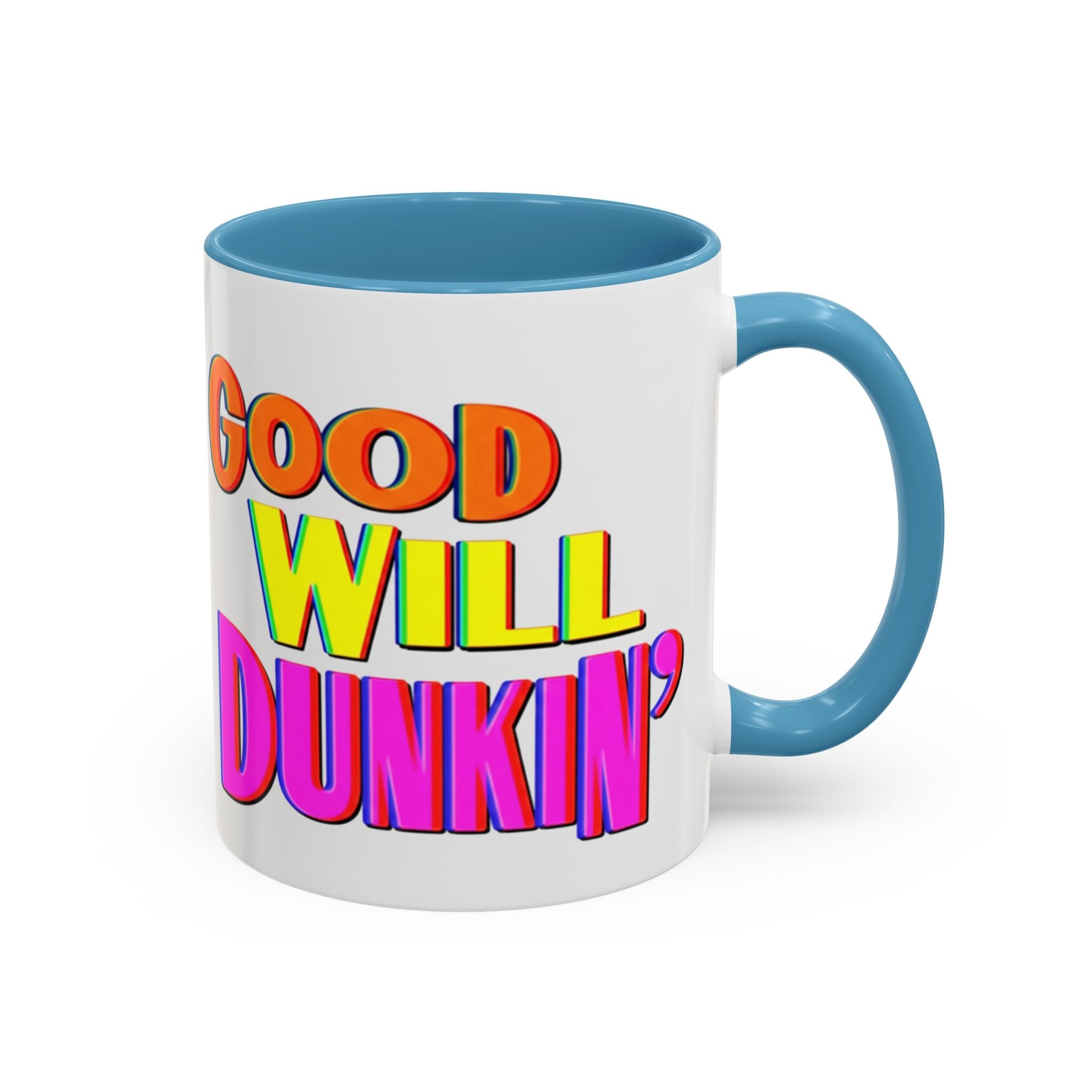 Good Will Dunkin' Coffee Mug — Colorful Retro Donut Lover Gift (11/15oz) - Creations by Chris and Carlos