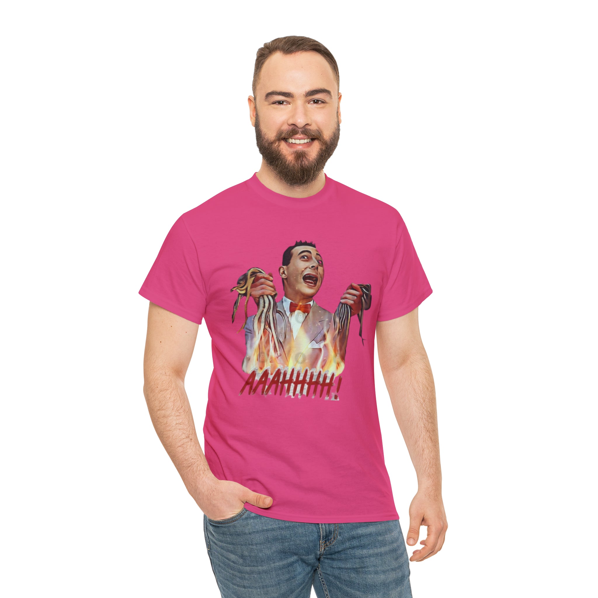Pee Wee Herman-  Unisex Heavy Cotton T-Shirt - Creations by Chris and Carlos