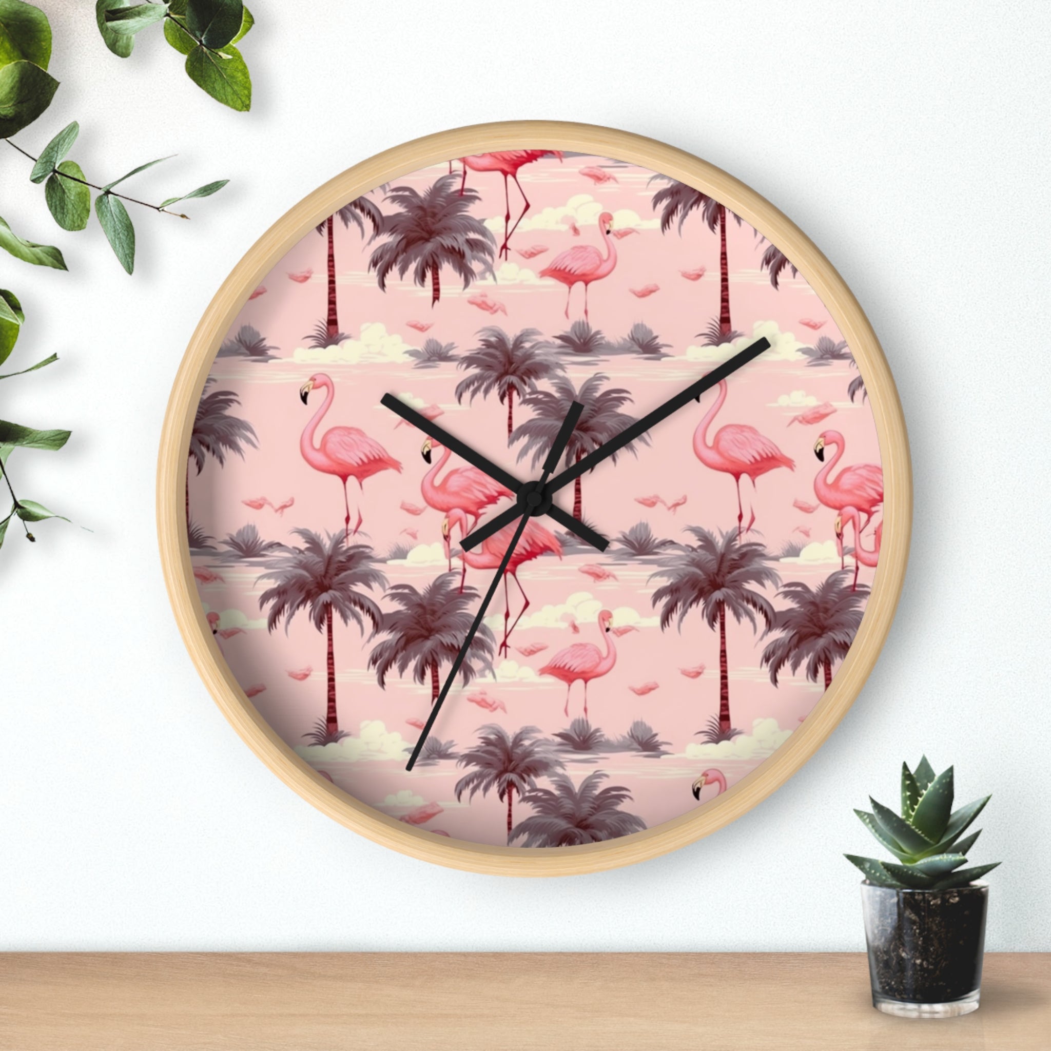 Flamingo- Wall Clock - Creations by Chris and Carlos