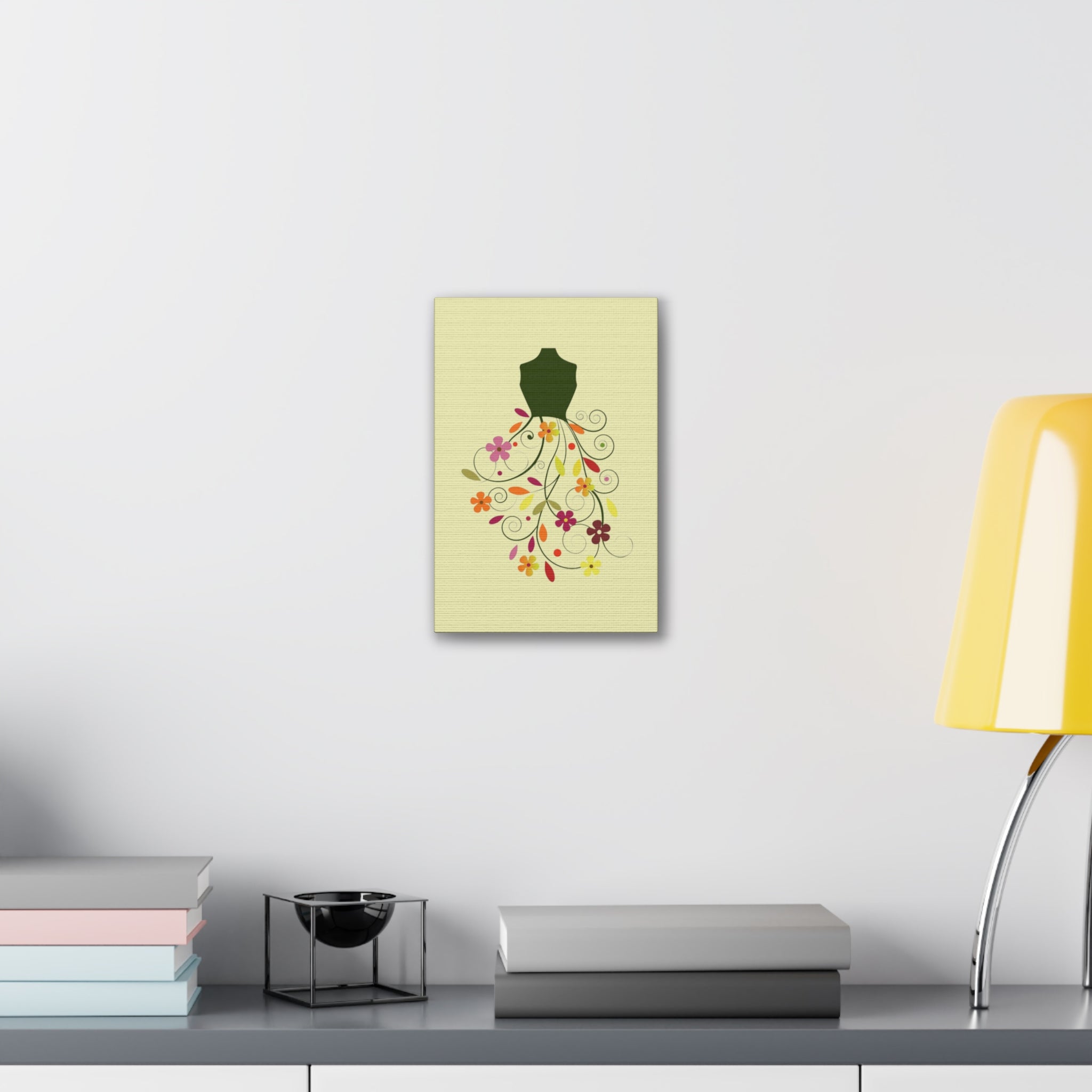 Floral Dress Art Canvas - Creations by Chris and Carlos