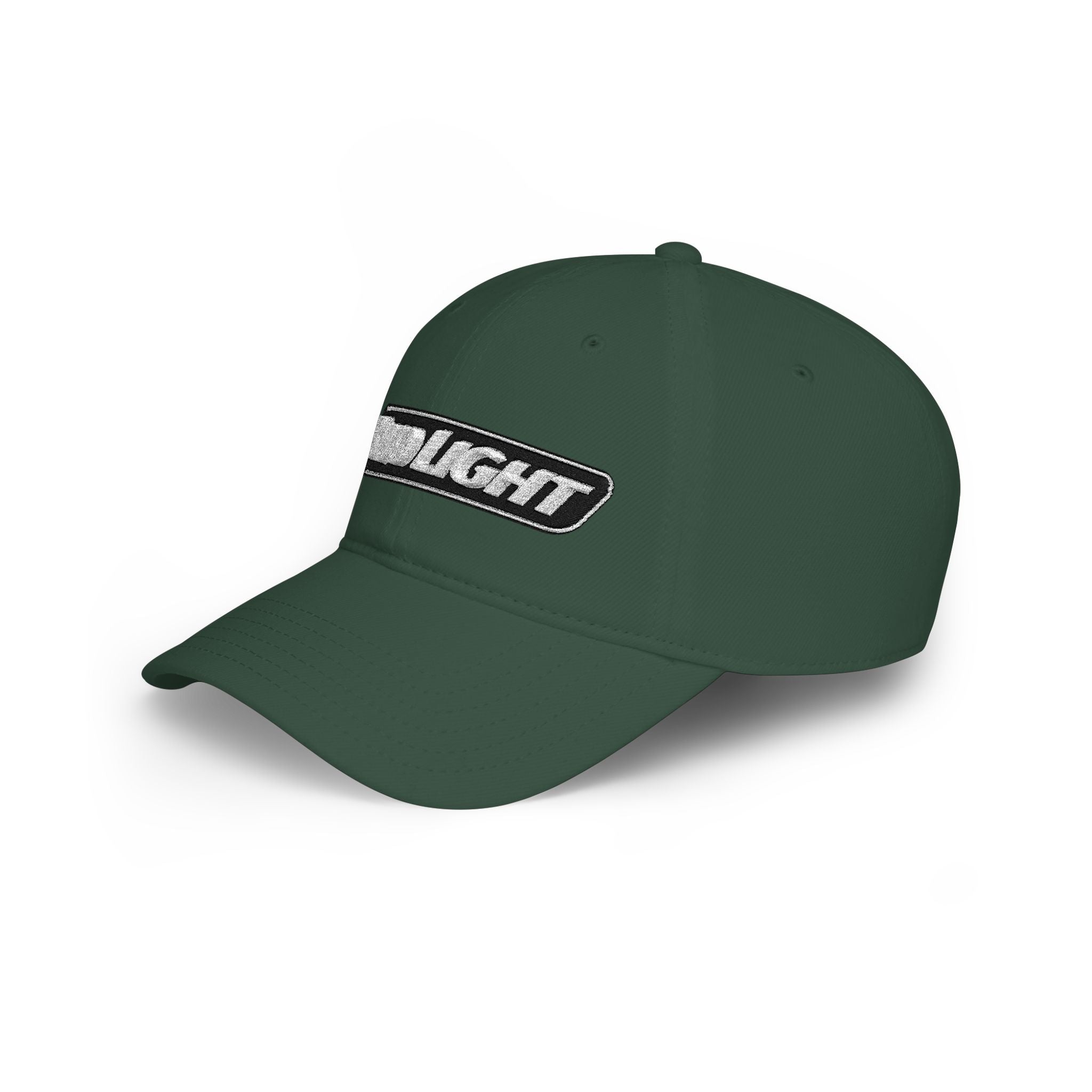 Bud Light Embroidered Baseball Cap — Red Low Profile Dad Hat - Creations by Chris and Carlos