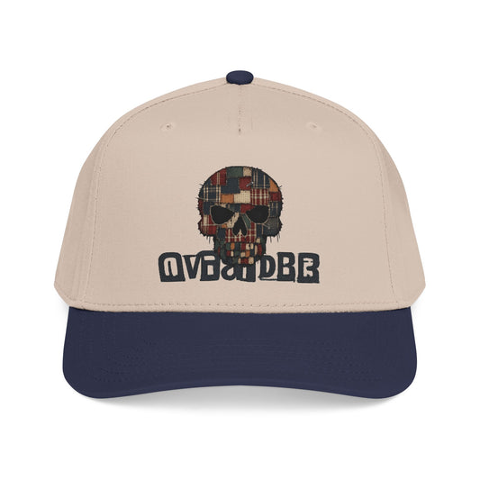 Patchwork Skull Baseball Cap — Vintage Plaid Skull Embroidered Hat - Creations by Chris and Carlos