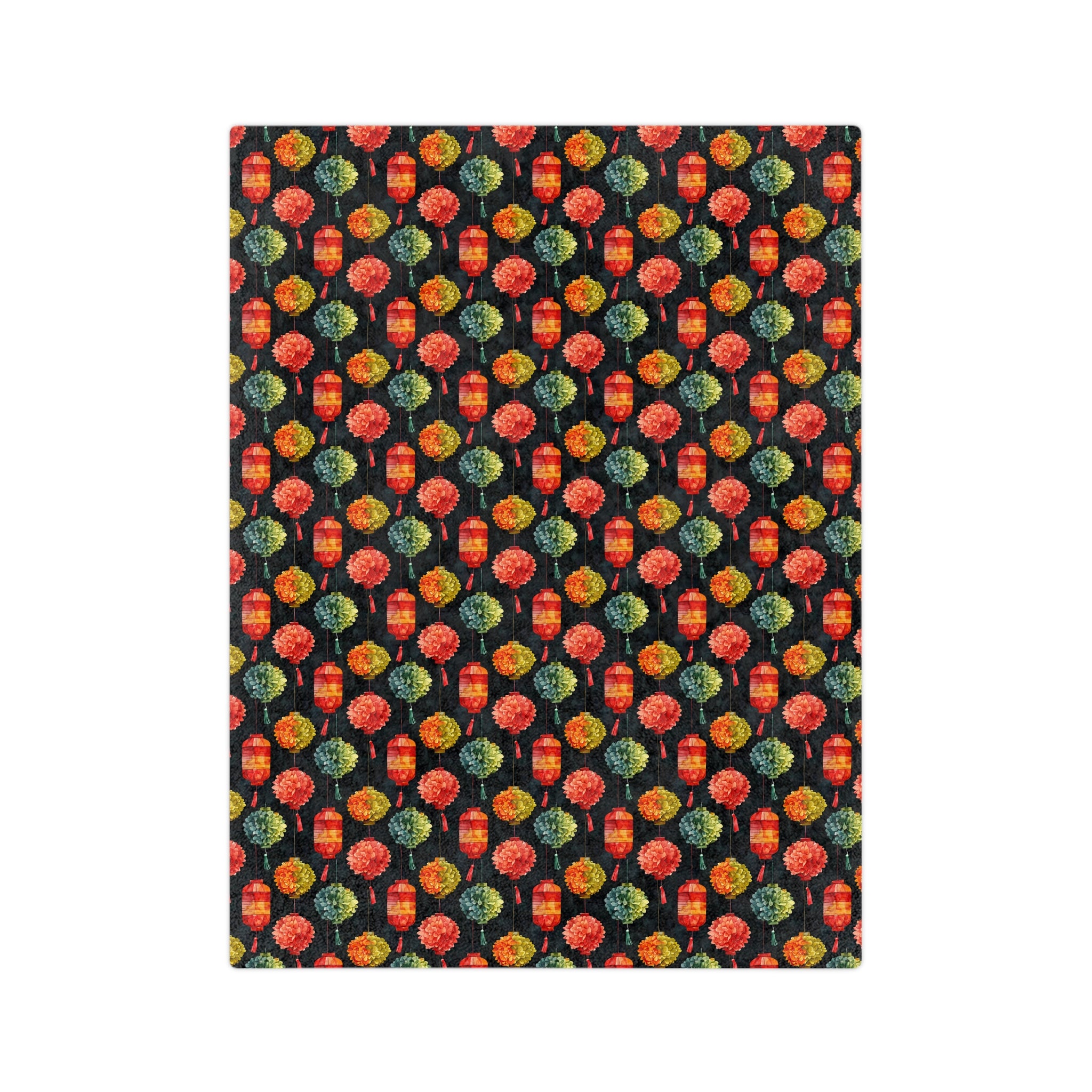 Sol y Alegría (Sun and Joy) Collection-Lanterns Velveteen Blanket - Creations by Chris and Carlos