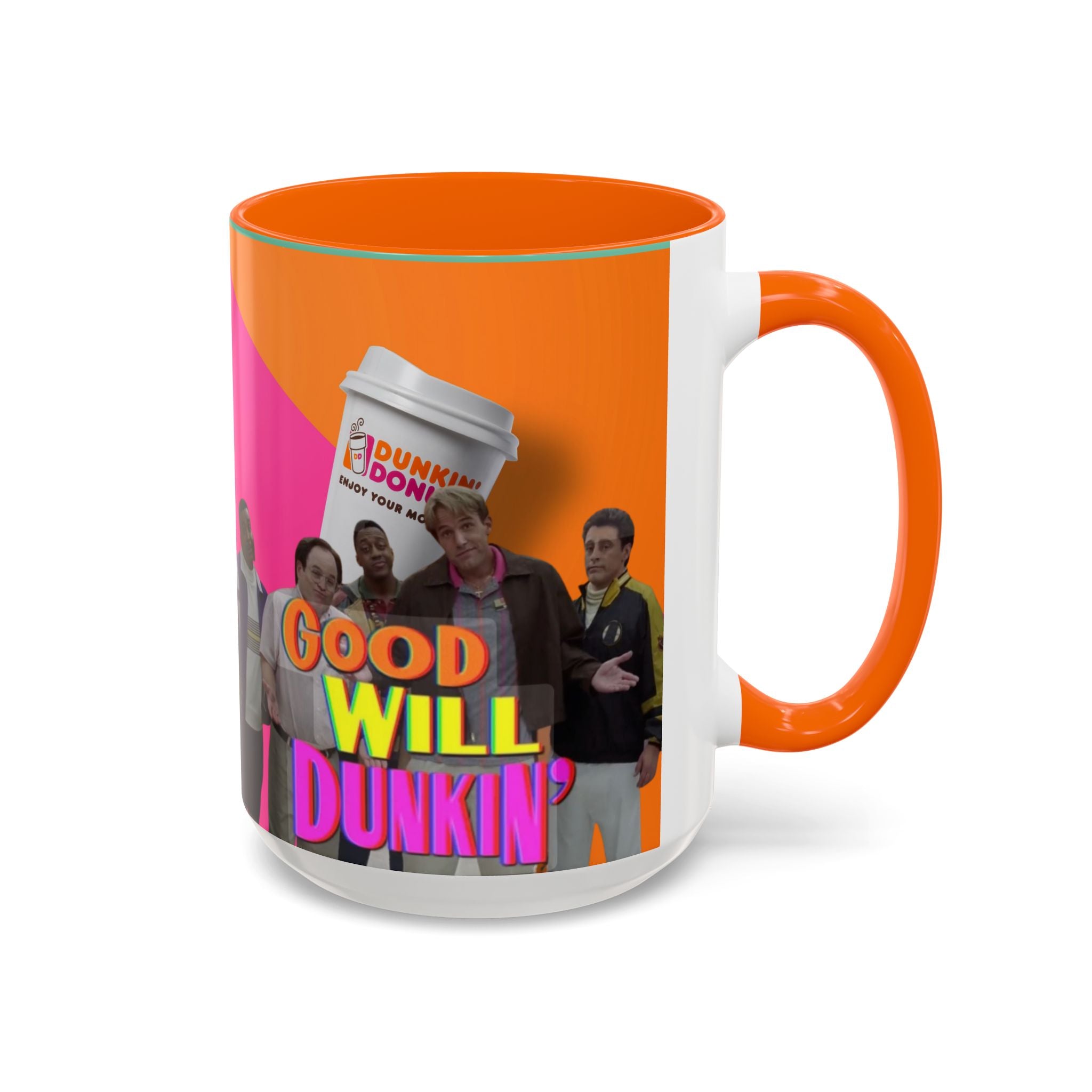 Good Will Dunkin’ Accent Coffee Mug — Funny Pop Culture Quote Coffee Cup (11/15oz) - Creations by Chris and Carlos
