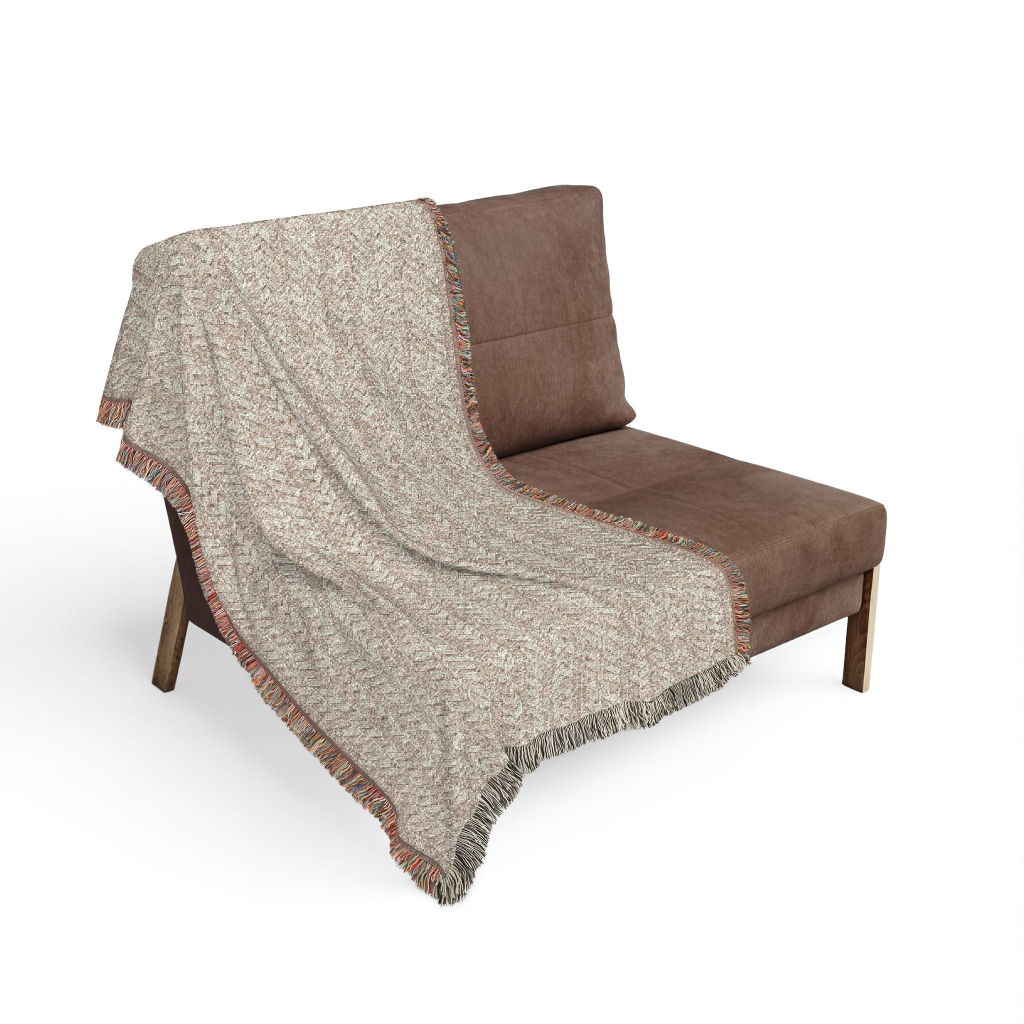Plumstead Manor Textured Woven Throw Blanket — Reversible Striped Fringe Accent - Creations by Chris and Carlos