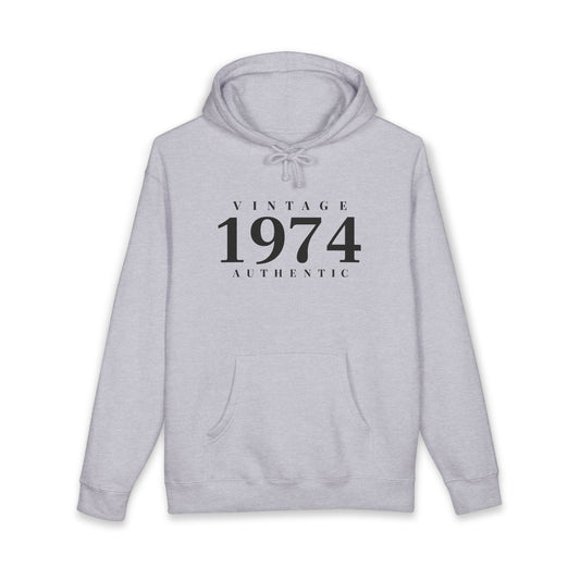 1974 Vintage Hoodie Authentic 1974 Birthday Pullover- Personalize - Creations by Chris and Carlos