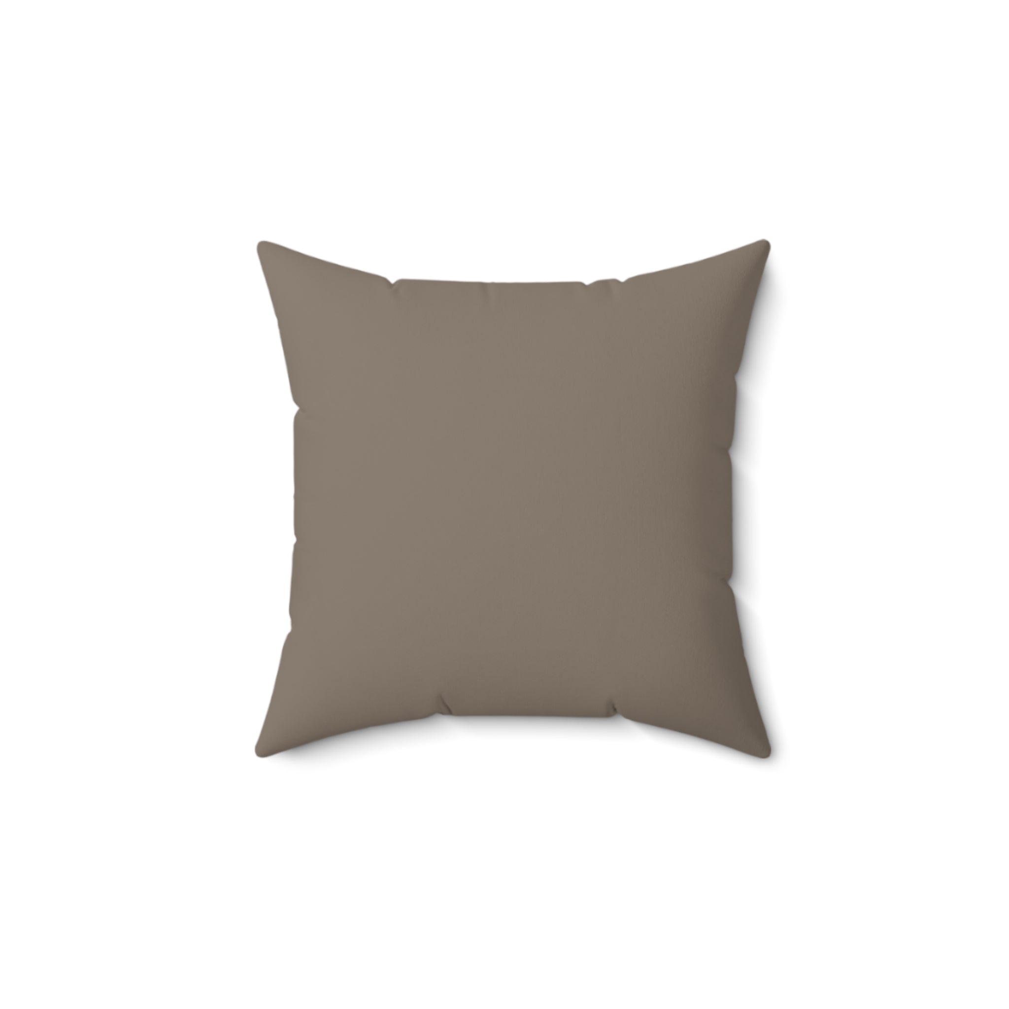 Plumstead Manor Knit Texture Square Pillow — Cozy Beige Spun Polyester Throw Pillow - Creations by Chris and Carlos