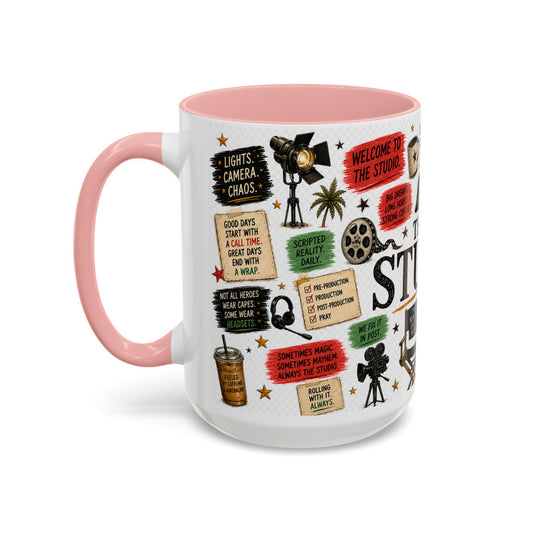The Studio Accent Coffee Mug — Filmmaker Movie Set Quotes 11oz/15oz - Creations by Chris and Carlos
