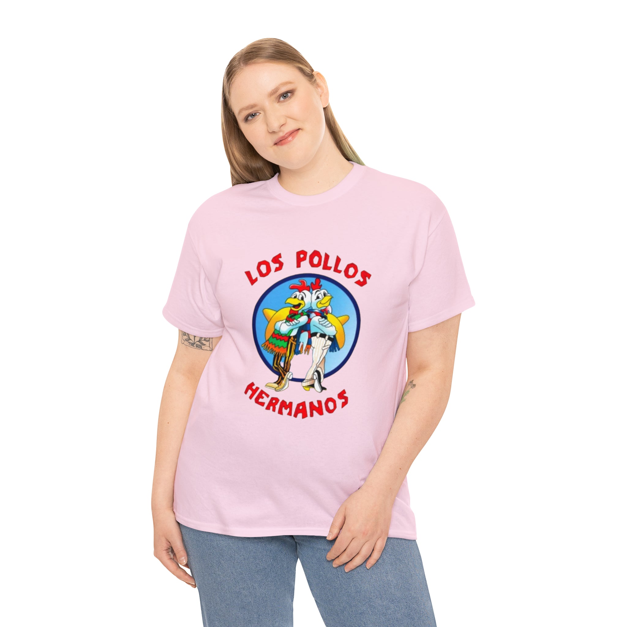 Pollos- Unisex Heavy Cotton T-Shirt - Creations by Chris and Carlos