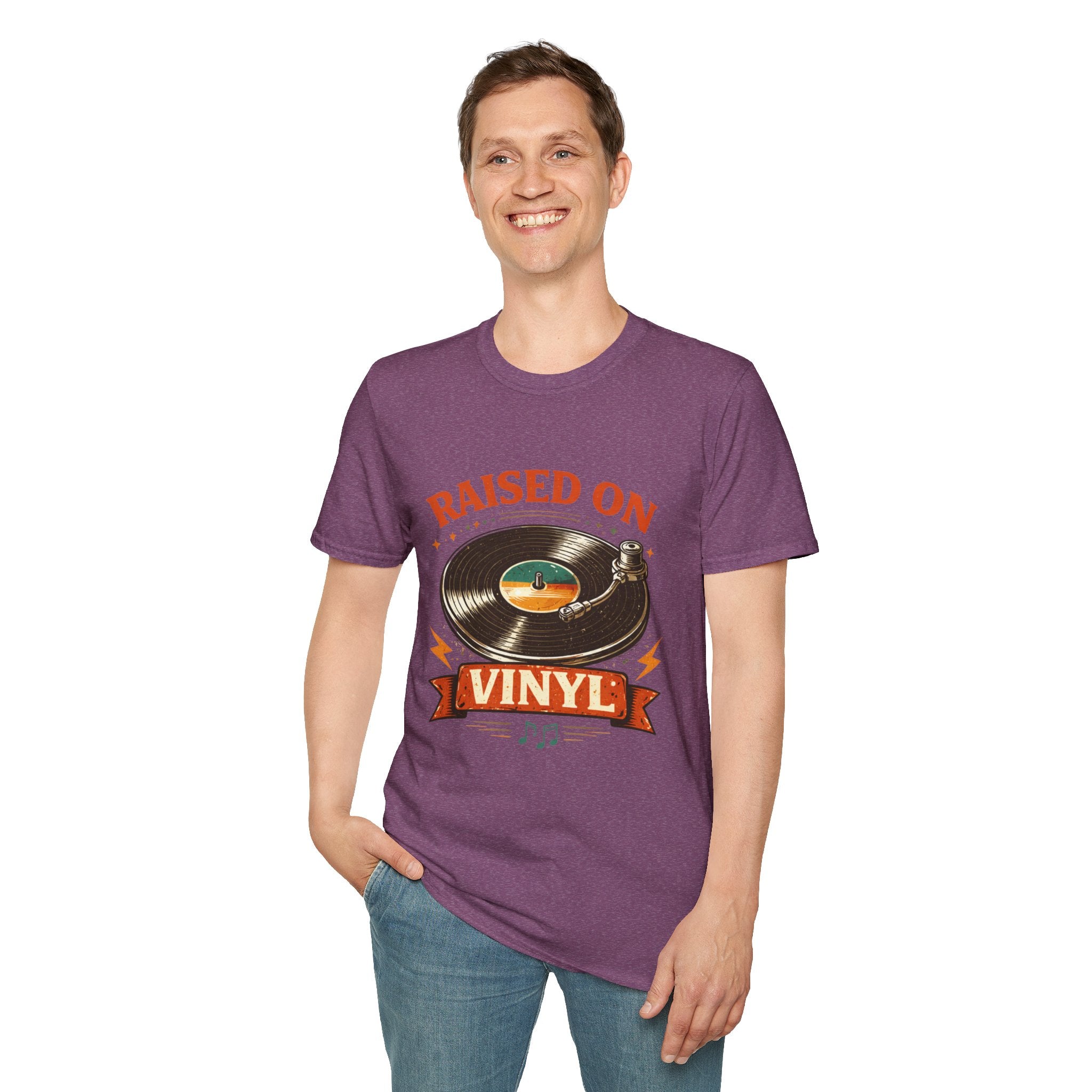Raised on Vinyl T-Shirt — Retro Record Lover Tee - Creations by Chris and Carlos