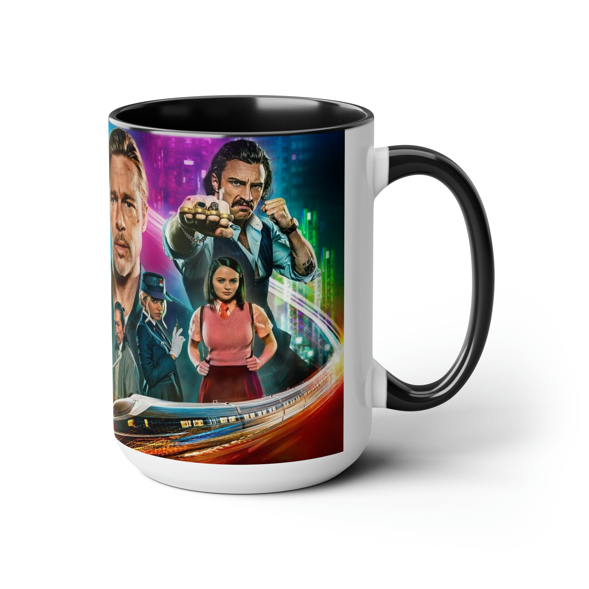 Bullet Train- Two-Tone Coffee Mugs, 15oz - Creations by Chris and Carlos