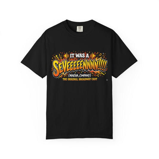 SEVEEEEEENNNN!!! Comic-Style Graphic T-Shirt - Creations by Chris and Carlos